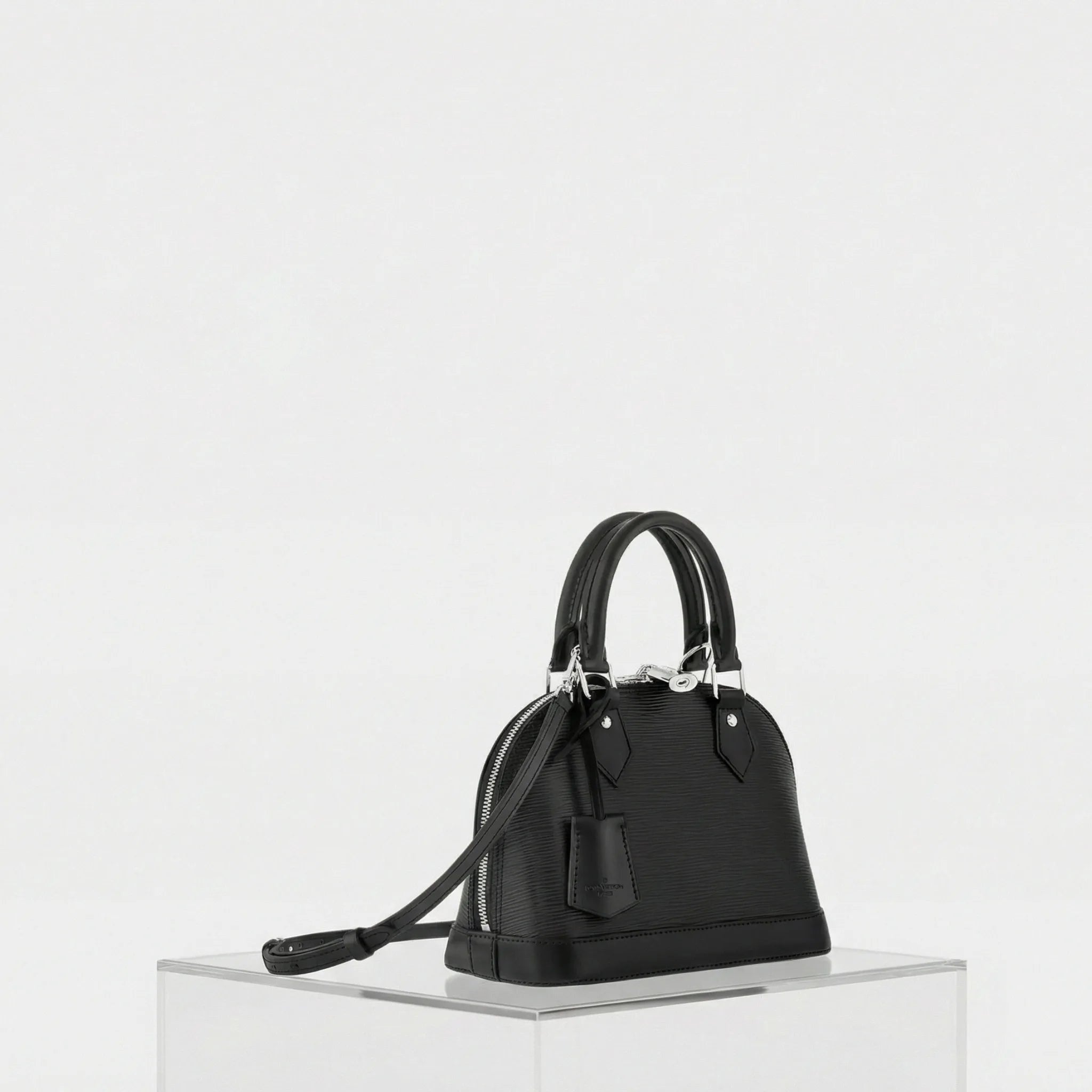Louis Vuitton Alma BB Handbag Epi Grained Cowhide Leather, Side