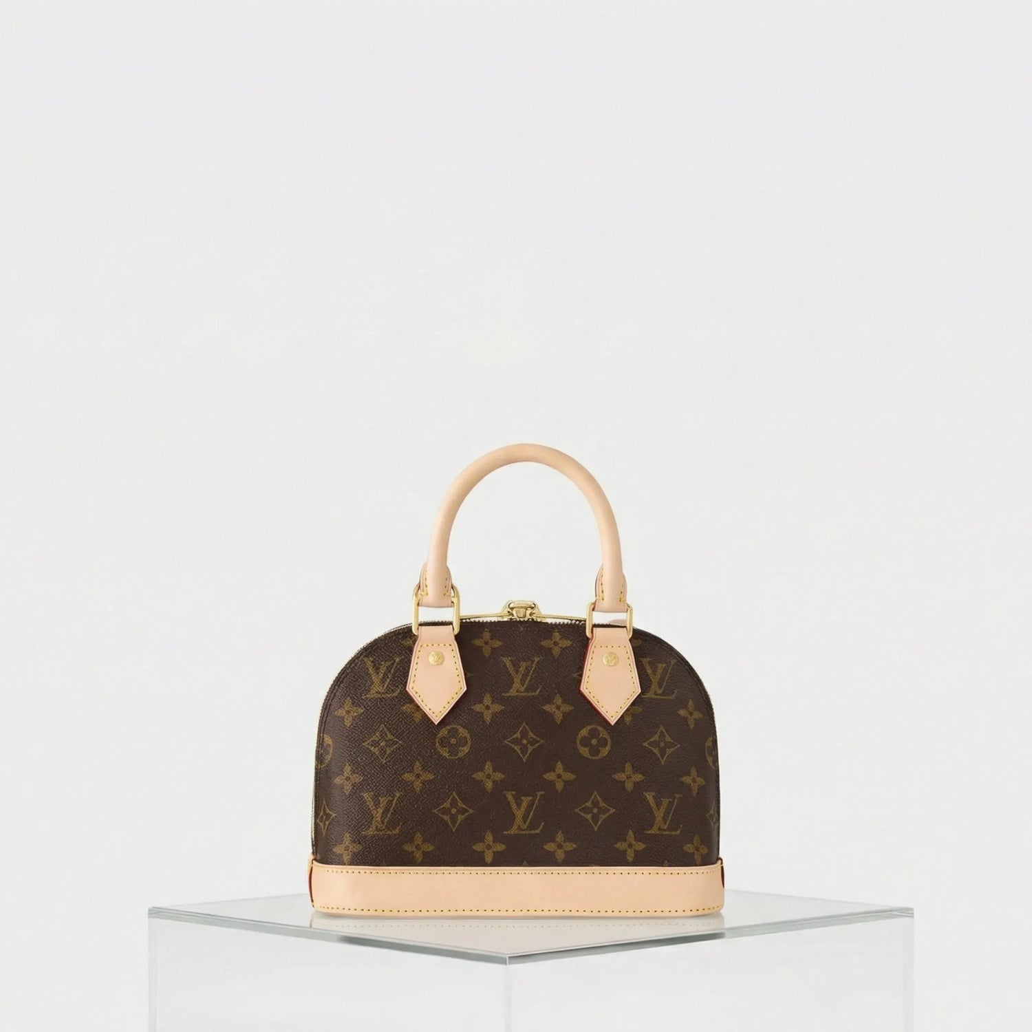 Louis Vuitton Alma BB Monogram Canvas Handbag, Back