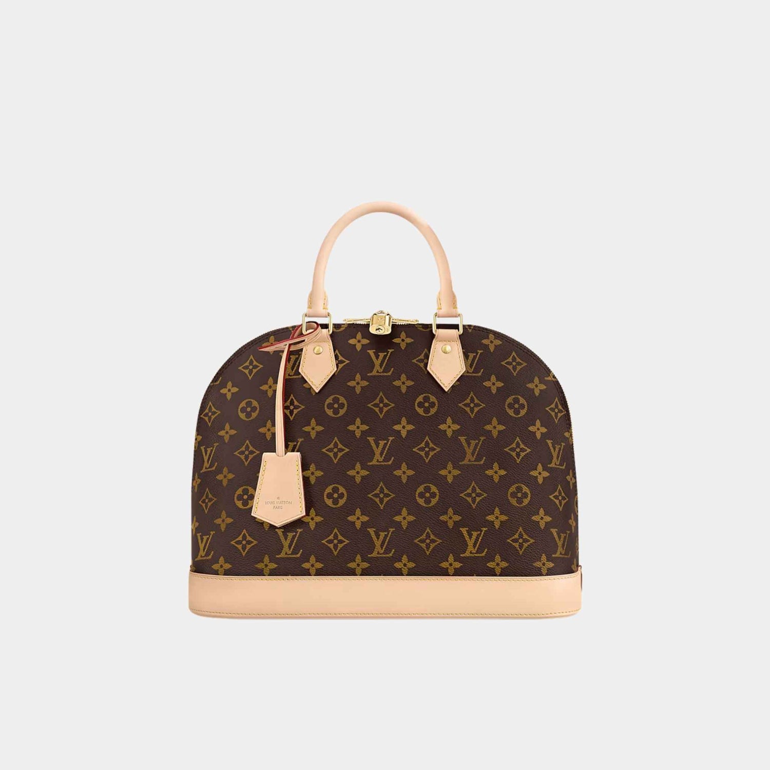 Louis Vuitton Alma MM Monogram Canvas Handbag, Front
