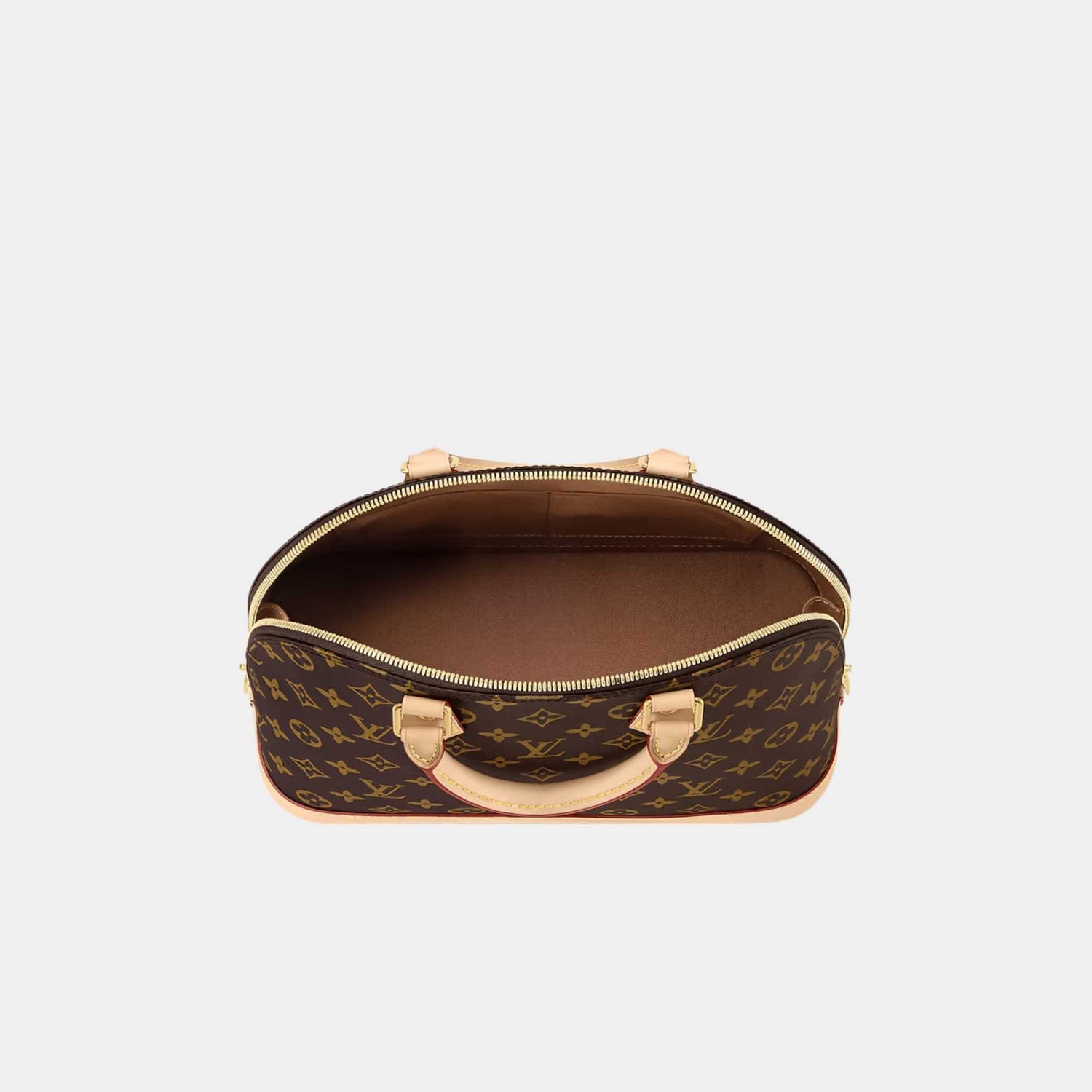 Louis Vuitton Alma MM Monogram Canvas Handbag, Top