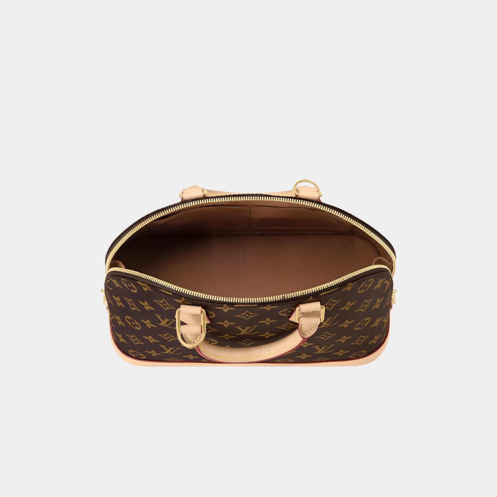 Louis Vuitton Alma PM Monogram Canvas Handbag, Top