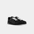 Louis Vuitton Black LV Trainer Sneaker Monogram Calf Leather, Back, Front