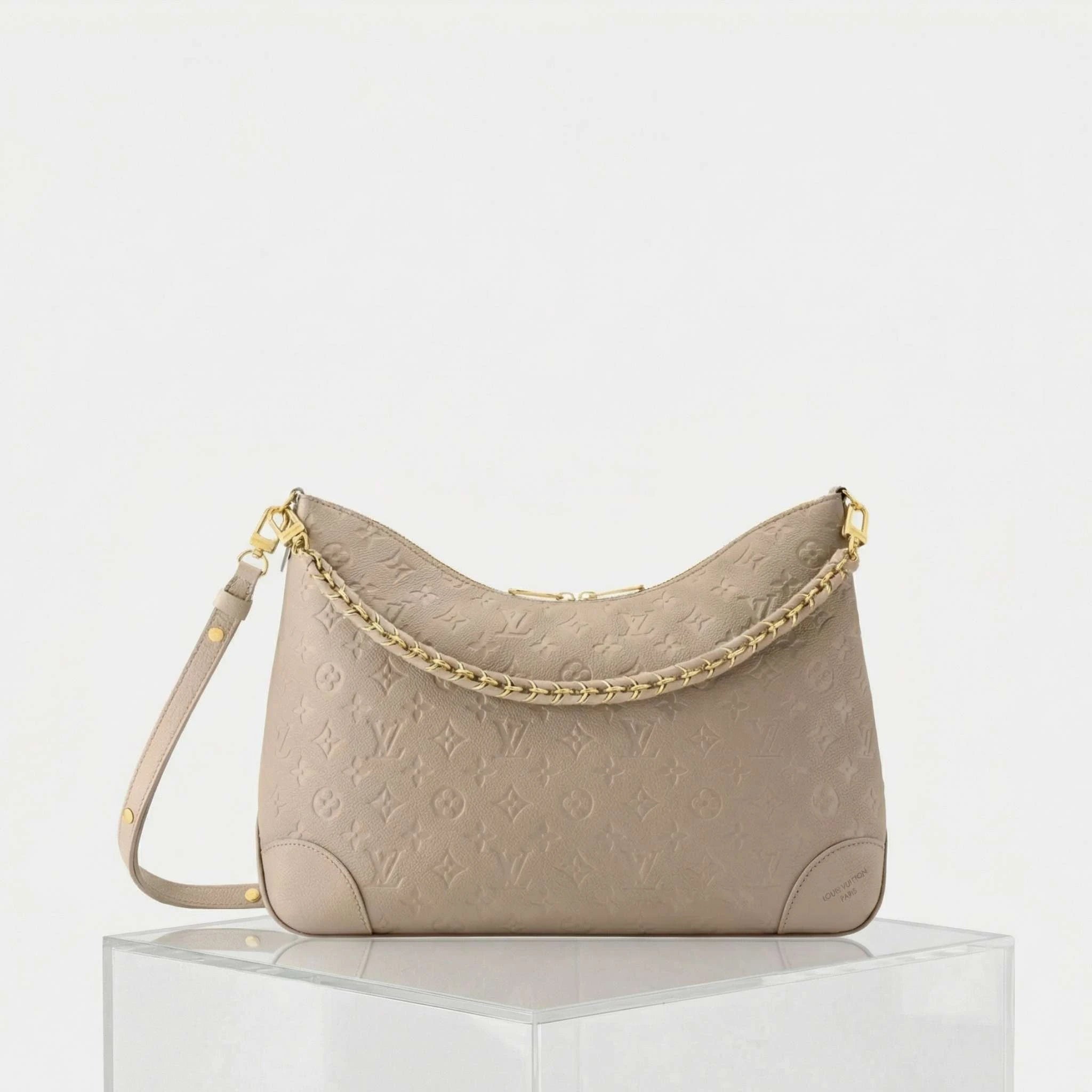 Louis Vuitton Boulogne GM Bag, Naturel, Front