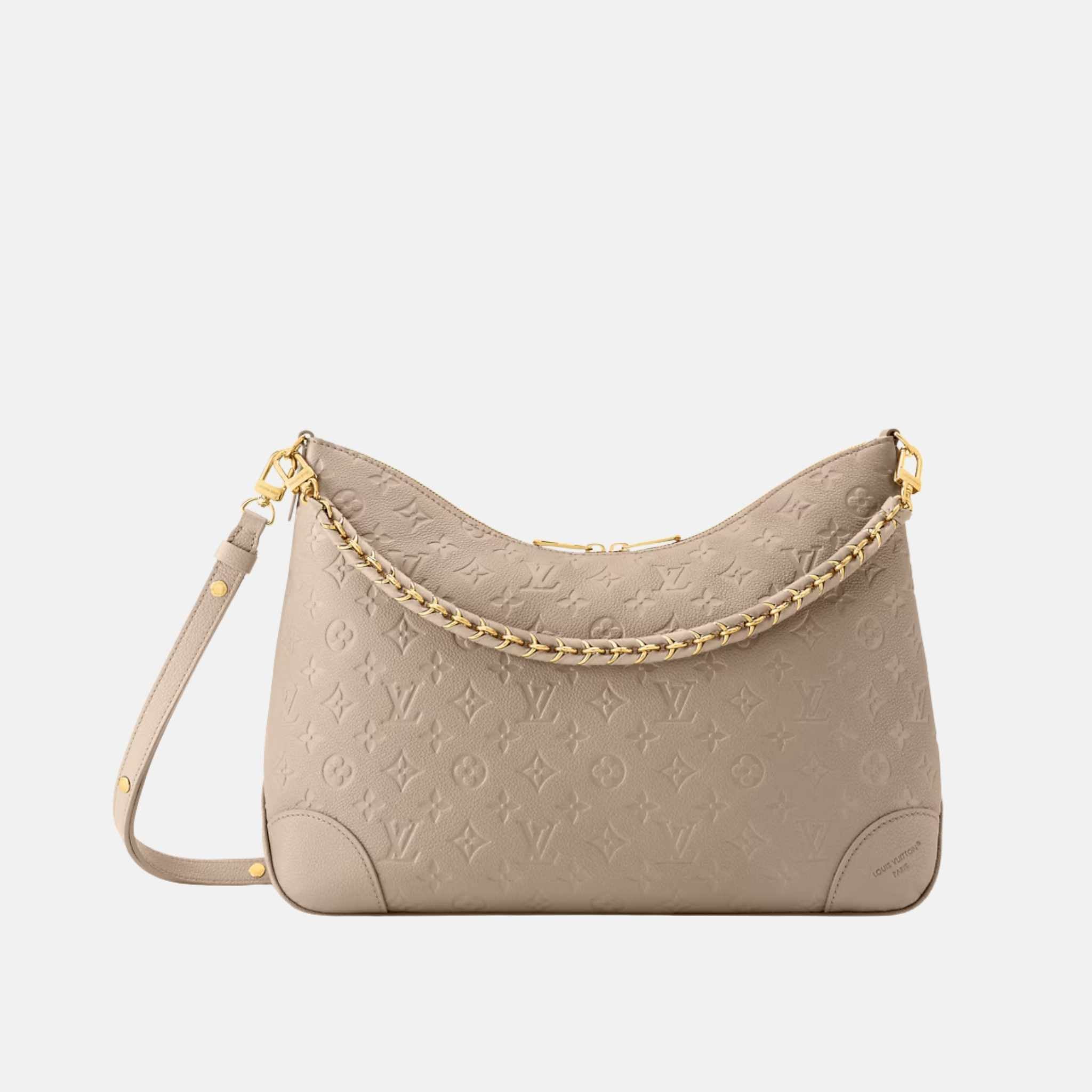 Louis Vuitton Boulogne GM Bag, Turtledove, Inside