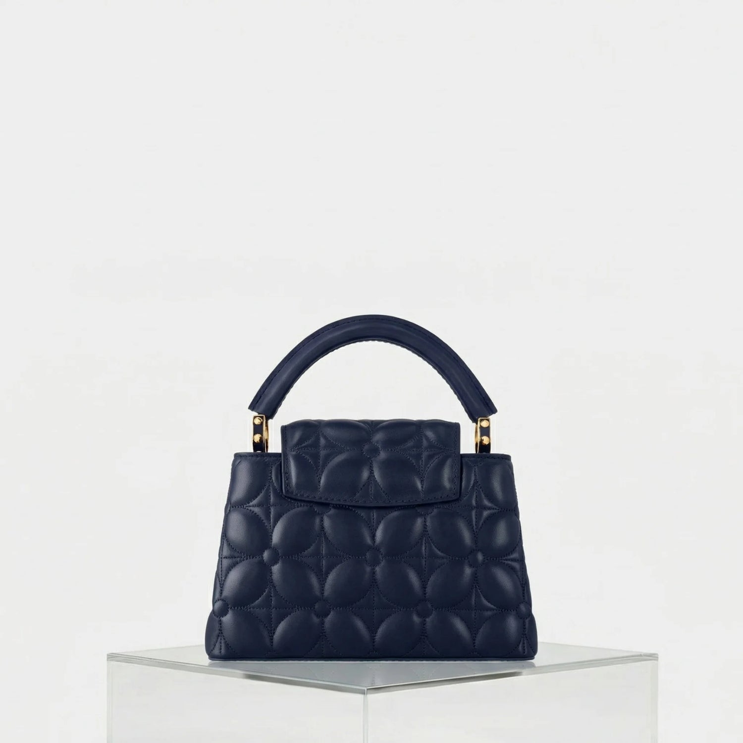 Louis Vuitton Capucines Mini Handbag Lamskin Leather, Back