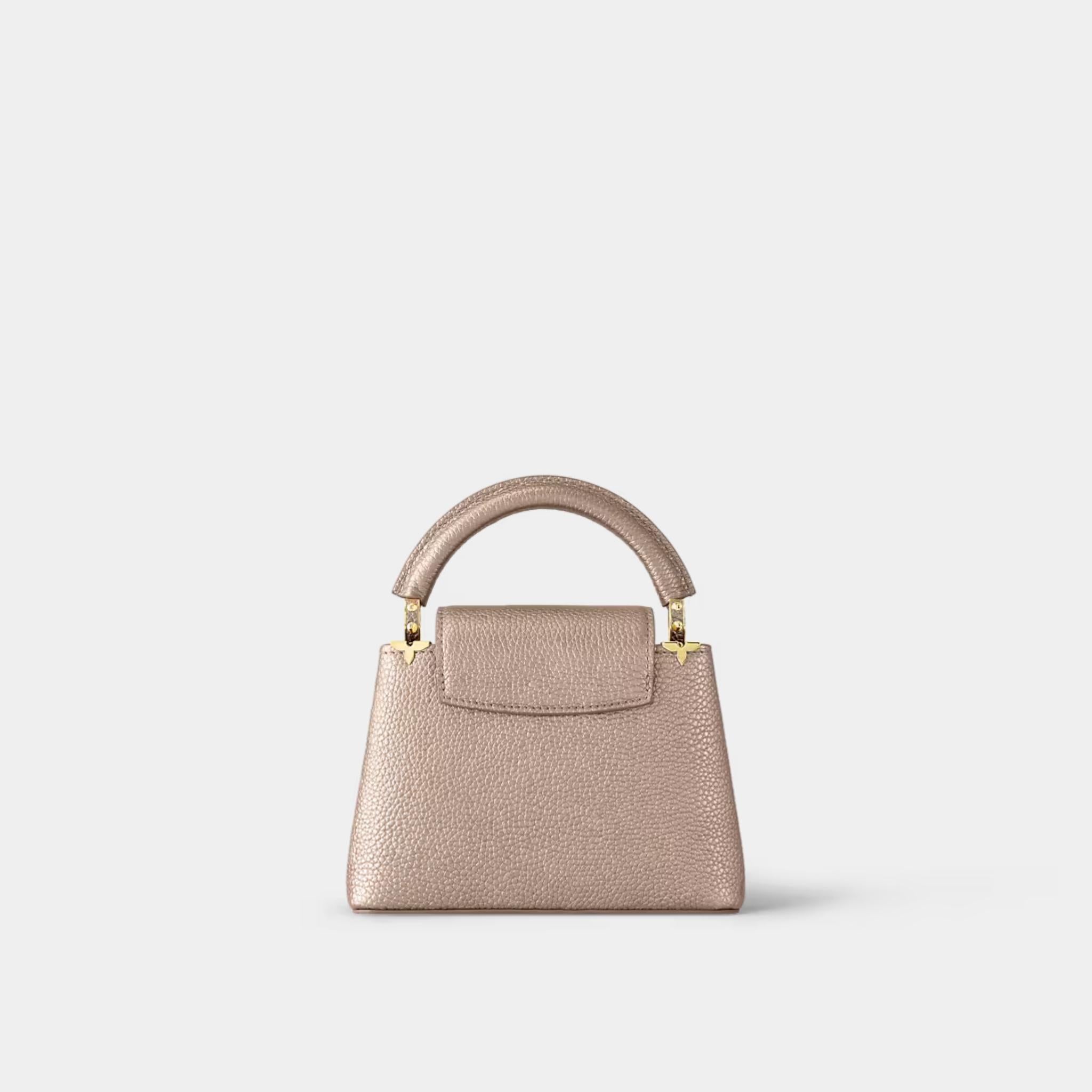 Louis Vuitton Capucines Mini Rose Pink, Back