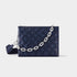 Louis Vuitton Coussin PM Handbag Monogram-embossed Puffy Lambskin, Navy, Front