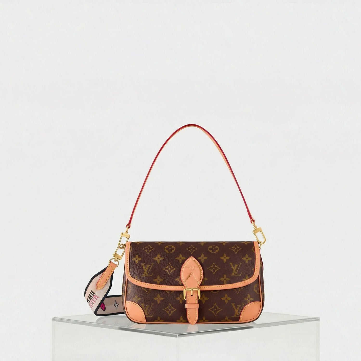 Louis Vuitton Diane Satchel Handbag Monogram Canvas, Front