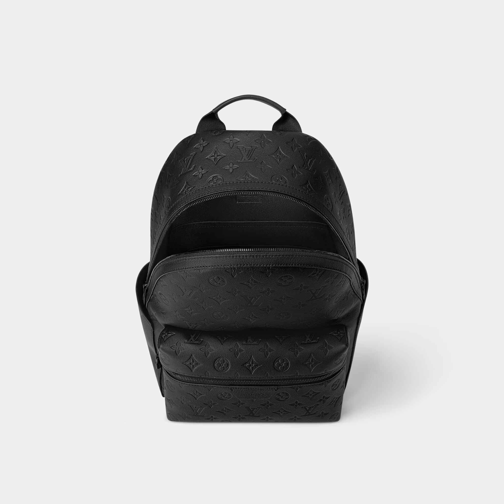 Louis Vuitton Discovery Backpack Monogram Shadow Leather, Black, Inside