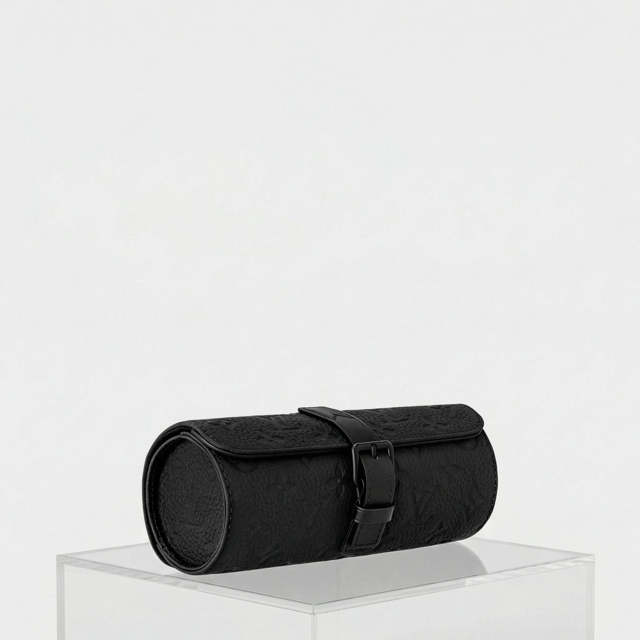 Louis Vuitton Etui 3 Montres Monogram-embossed Taurillon leather, SIde