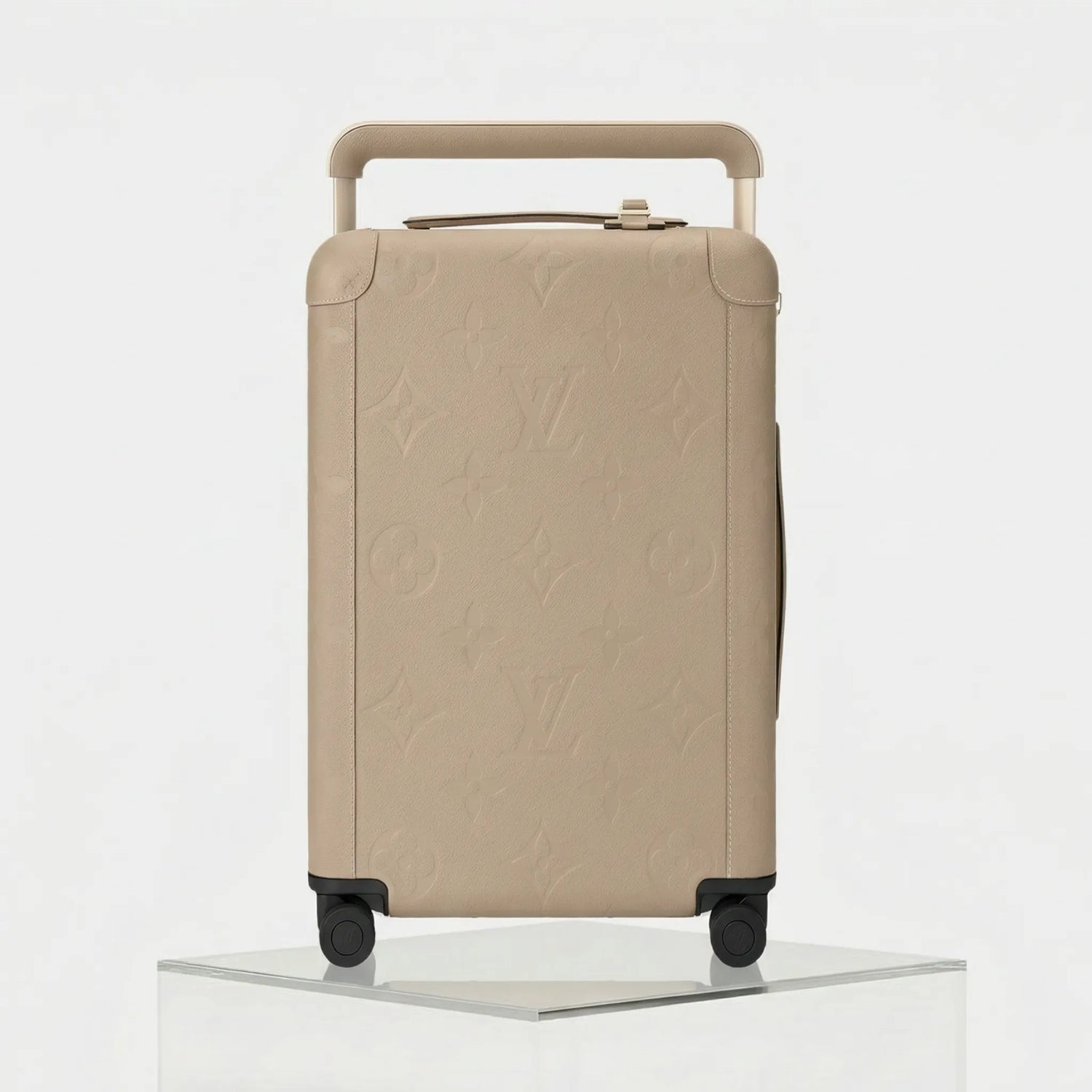 Louis Vuitton Horizon 55 Carry-On Suitcase Monogram Empreinte, Tourterelle, Front
