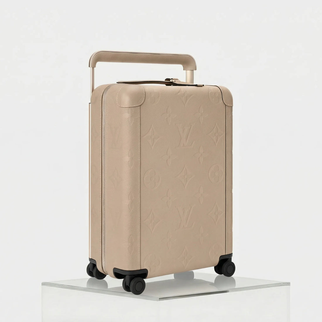 Louis Vuitton Horizon 55 Carry-On Suitcase Monogram Empreinte, Tourterelle, Side