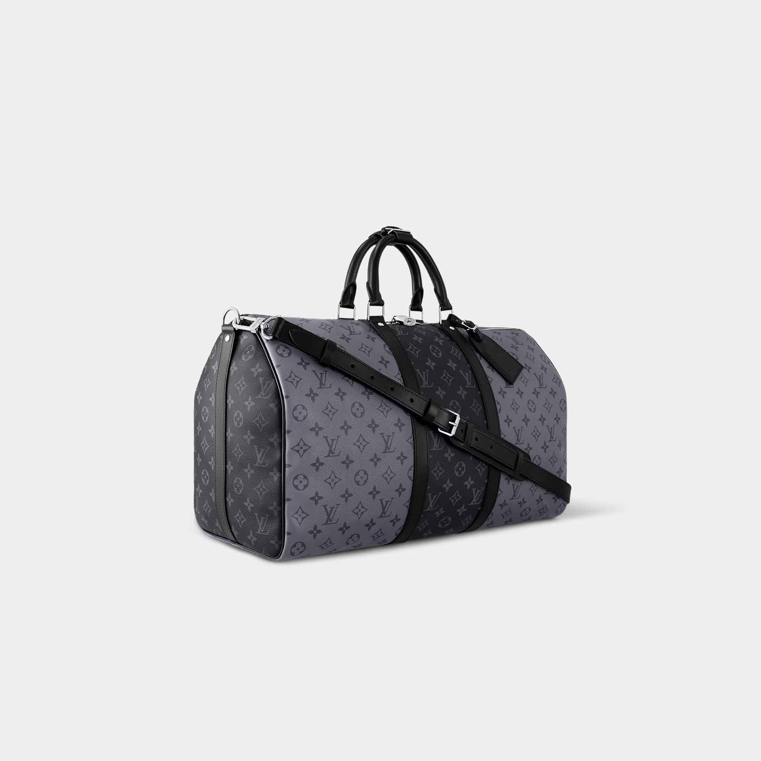 Louis Vuitton Keepall Bandoulière 50 Monogram Eclipse Reverse Canvas, Side