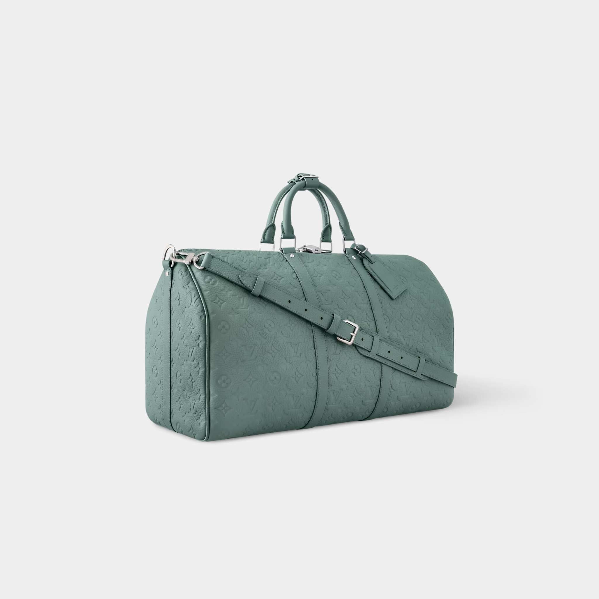 Louis Vuitton Keepall Bandoulière 50 Monogram Taurillon Leather, Vert D&