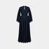 Louis Vuitton Long Sleeved Keyhole Silk Georgette Gown, Front