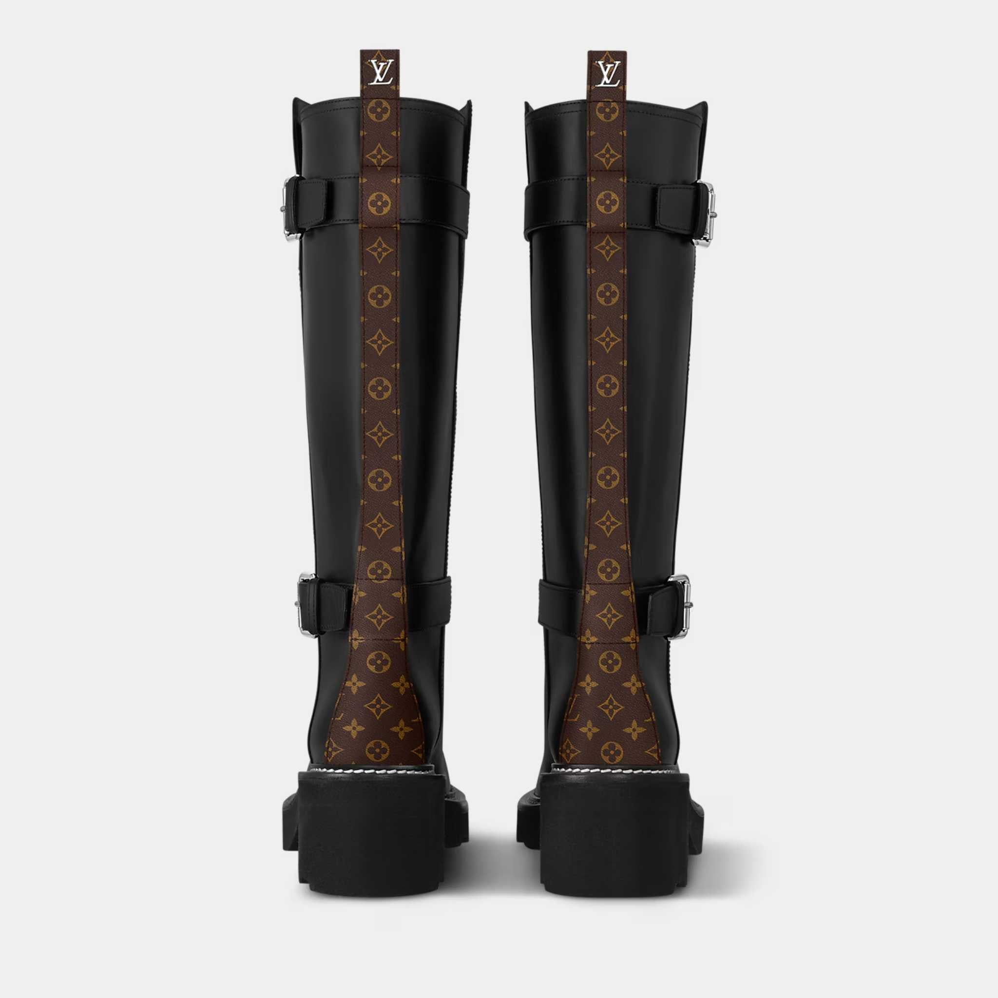 Louis Vuitton LV Beaubourg High Boot Black, Heel