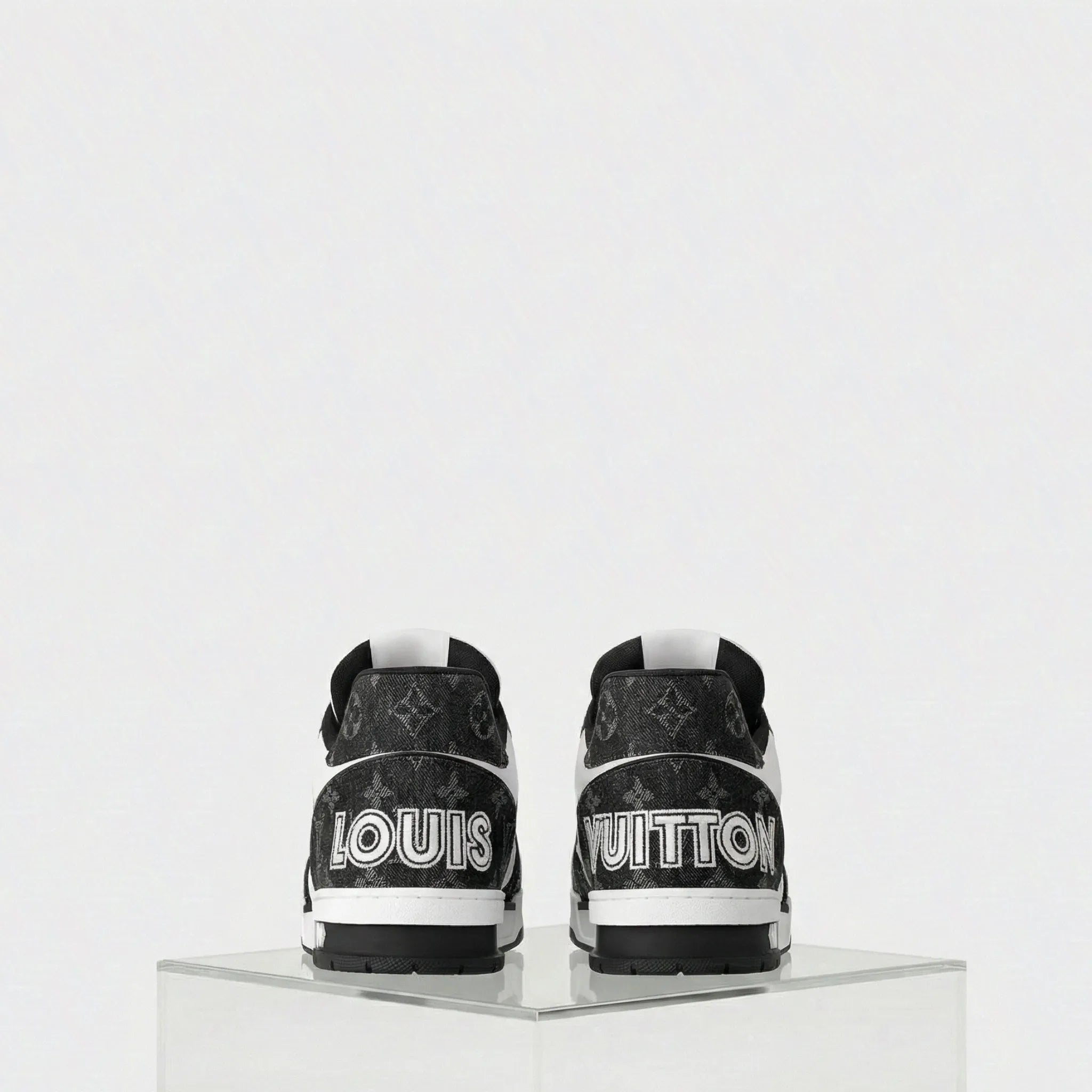 Louis Vuitton LV Trainer Sneaker Denim, Back