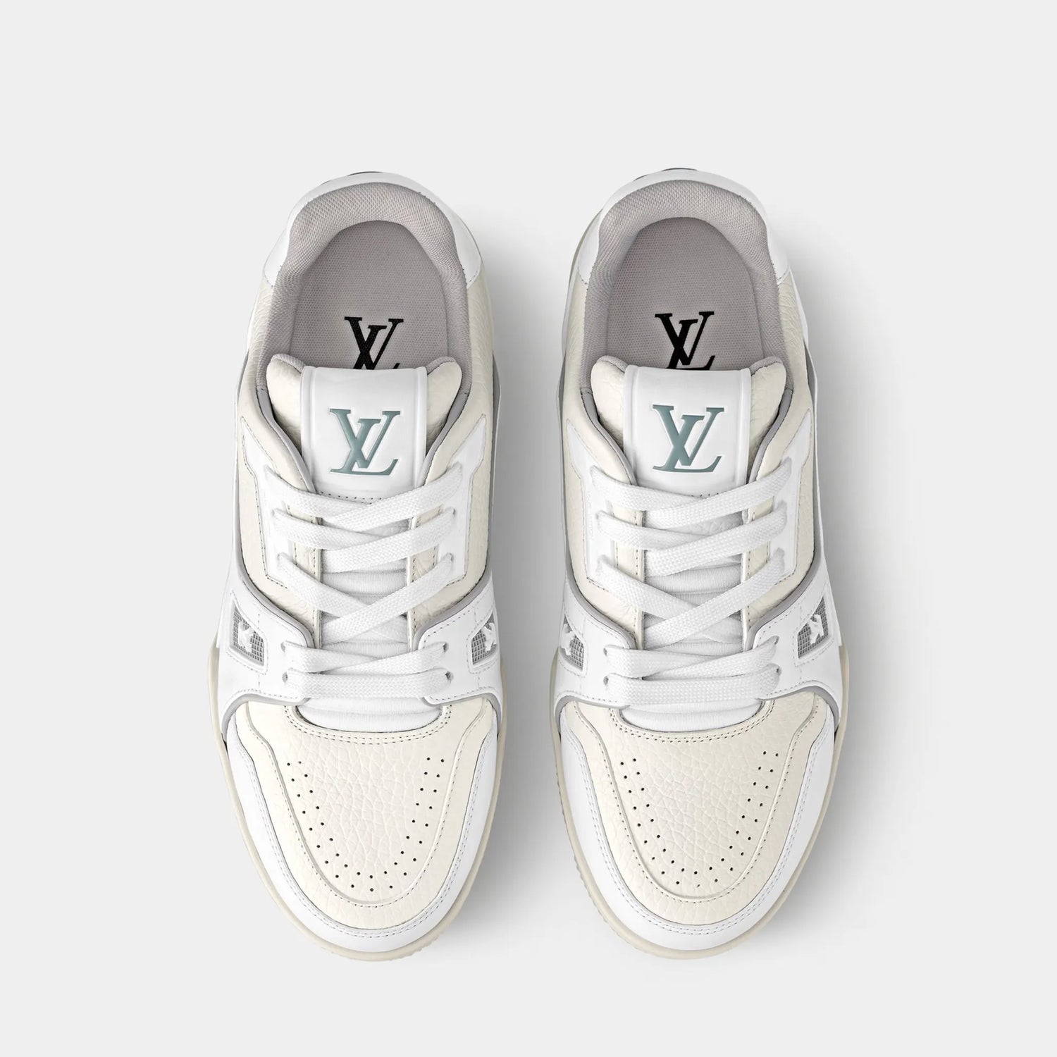  LV Trainer Sneaker, White, Top