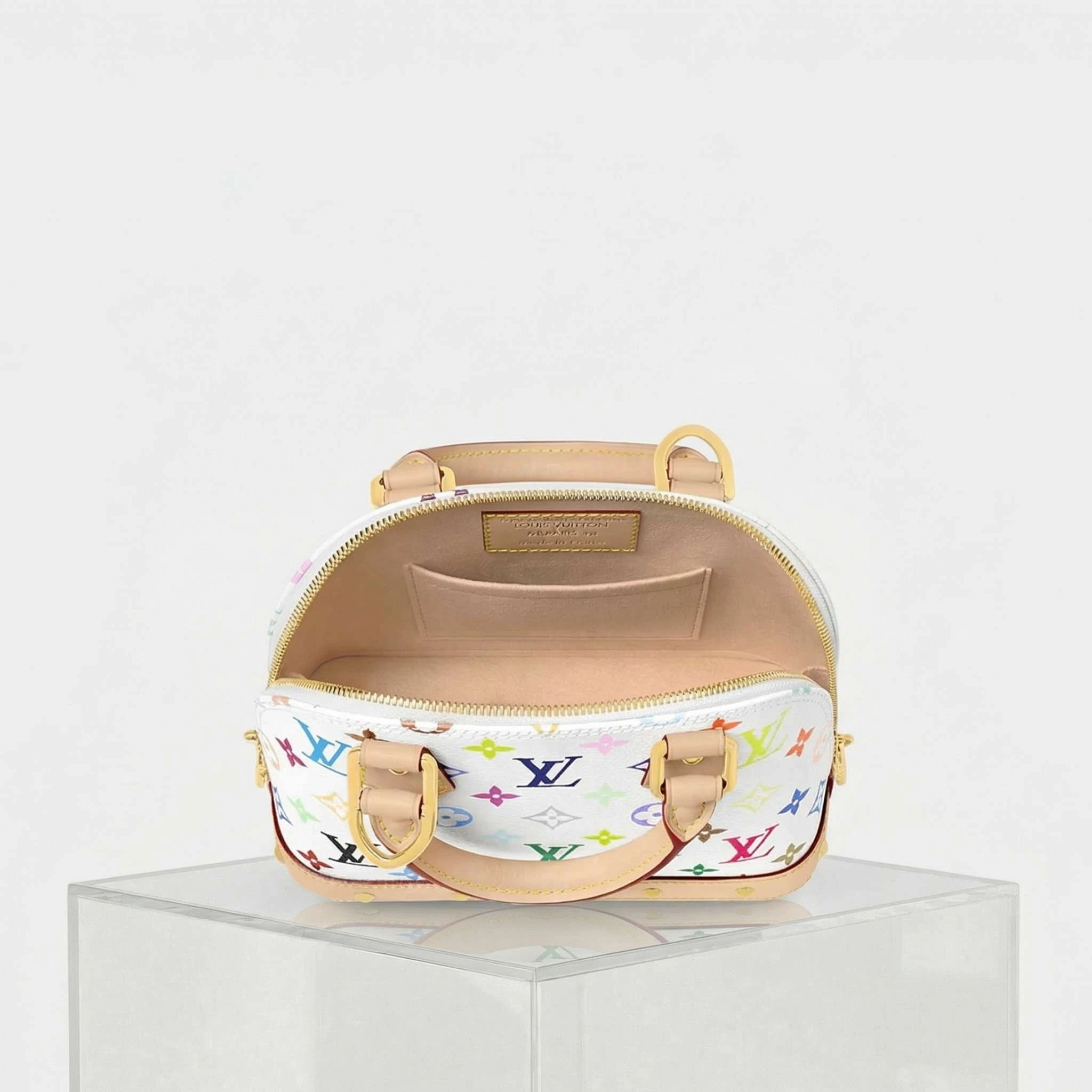 Louis Vuitton LV x TM Alma BB Handbag, Inside