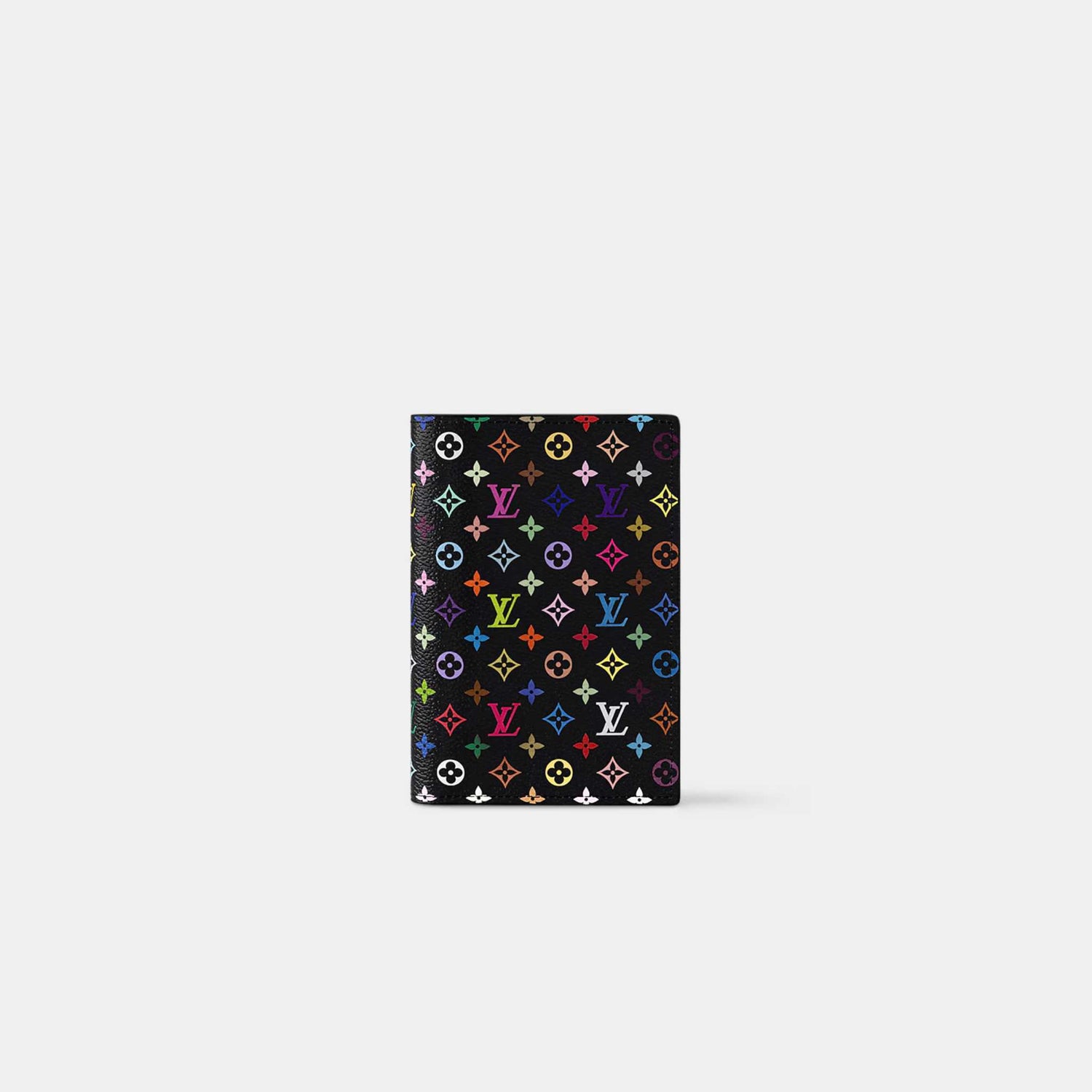 Louis Vuitton LV x TM Passport Cover Rainbow Palette Black Nior, Front