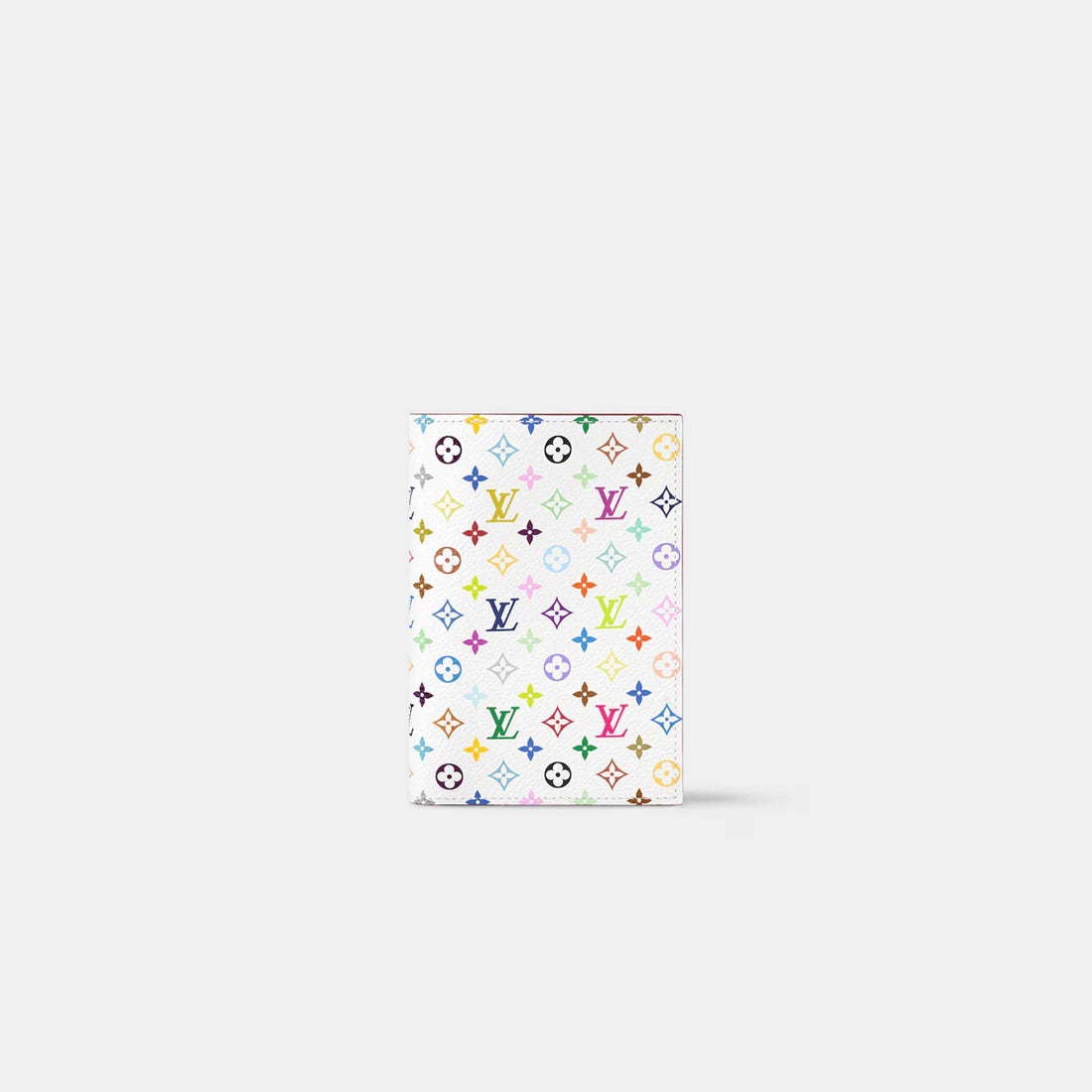 Louis Vuitton LV x TM Passport Cover Rainbow Palette White Blanc, Front