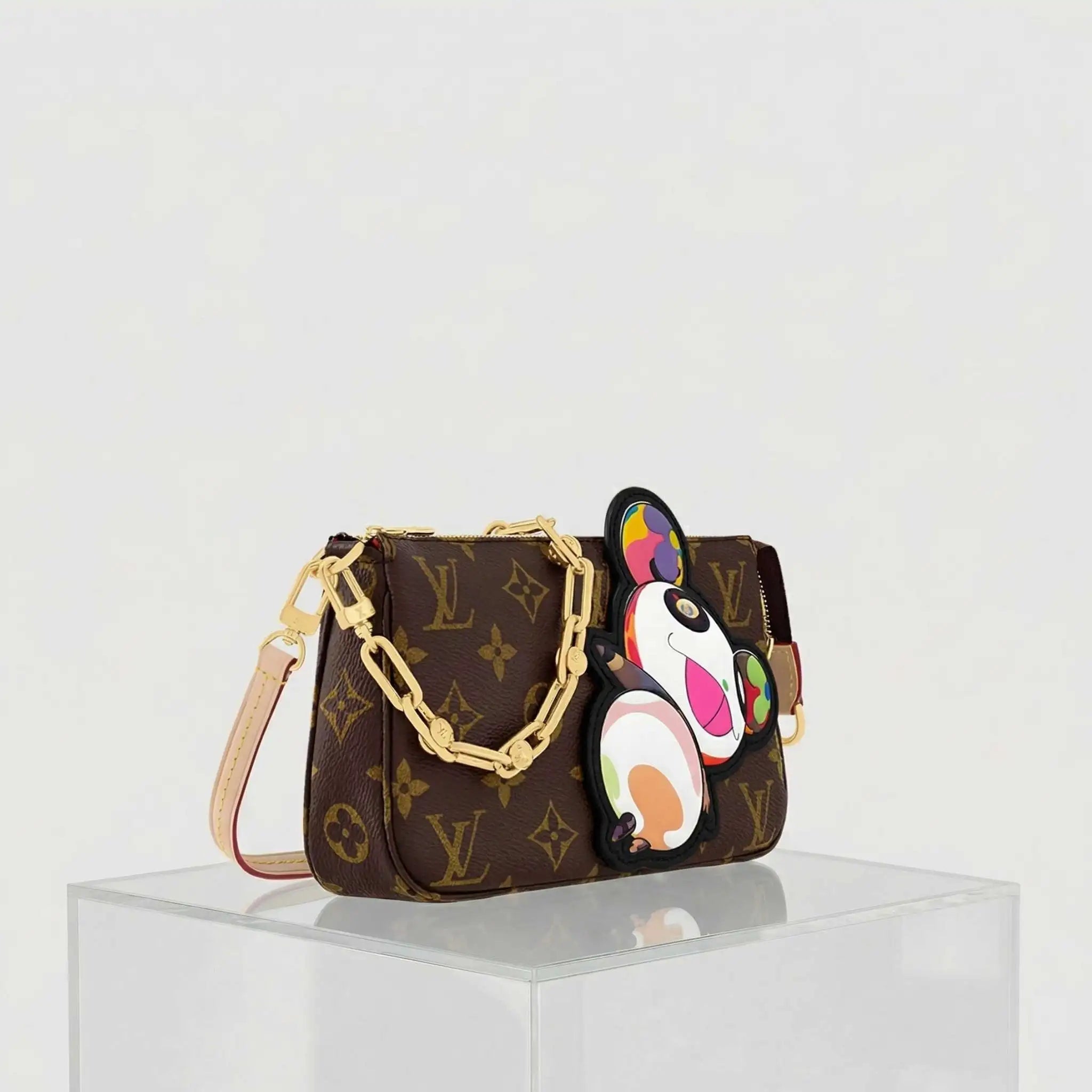 Louis Vuitton LV x TM Pochette Accessoires Monogram Handbag, Side