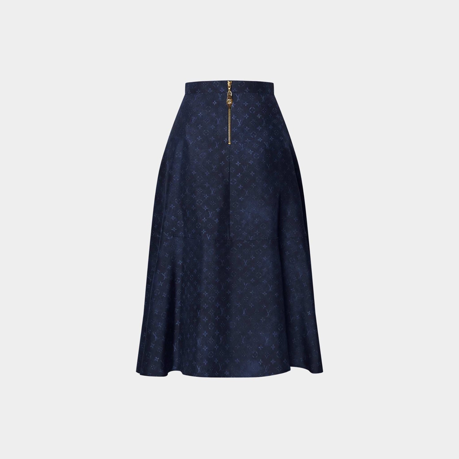 Louis Vuitton Monogram Cloud Pleat Detail Skirt, Back