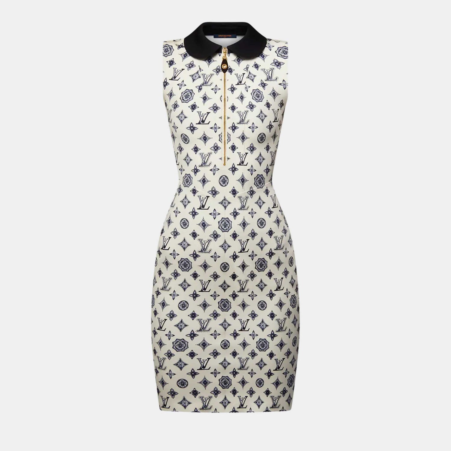 Louis Vuitton Monogram Fitted Dress Beige, Front