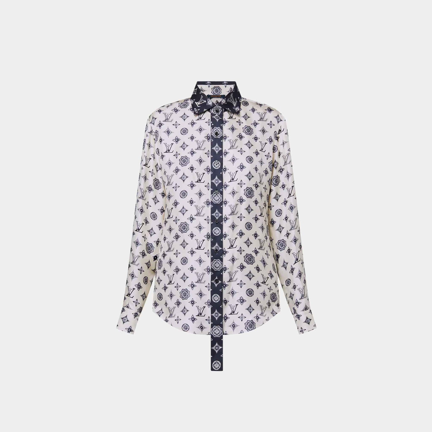 Louis Vuitton Monogram Silk Shirt, Front