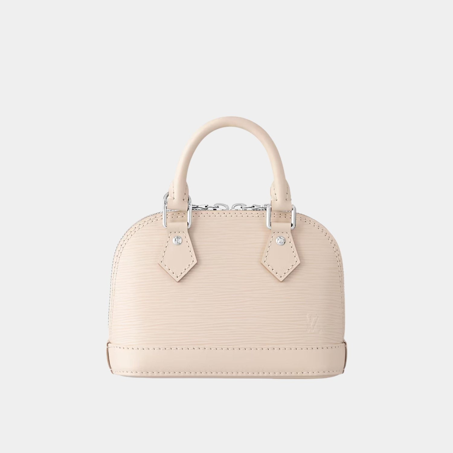 Louis Vuitton Nano Alma Handbag Epi Cowhide Leather, Quartz, Front