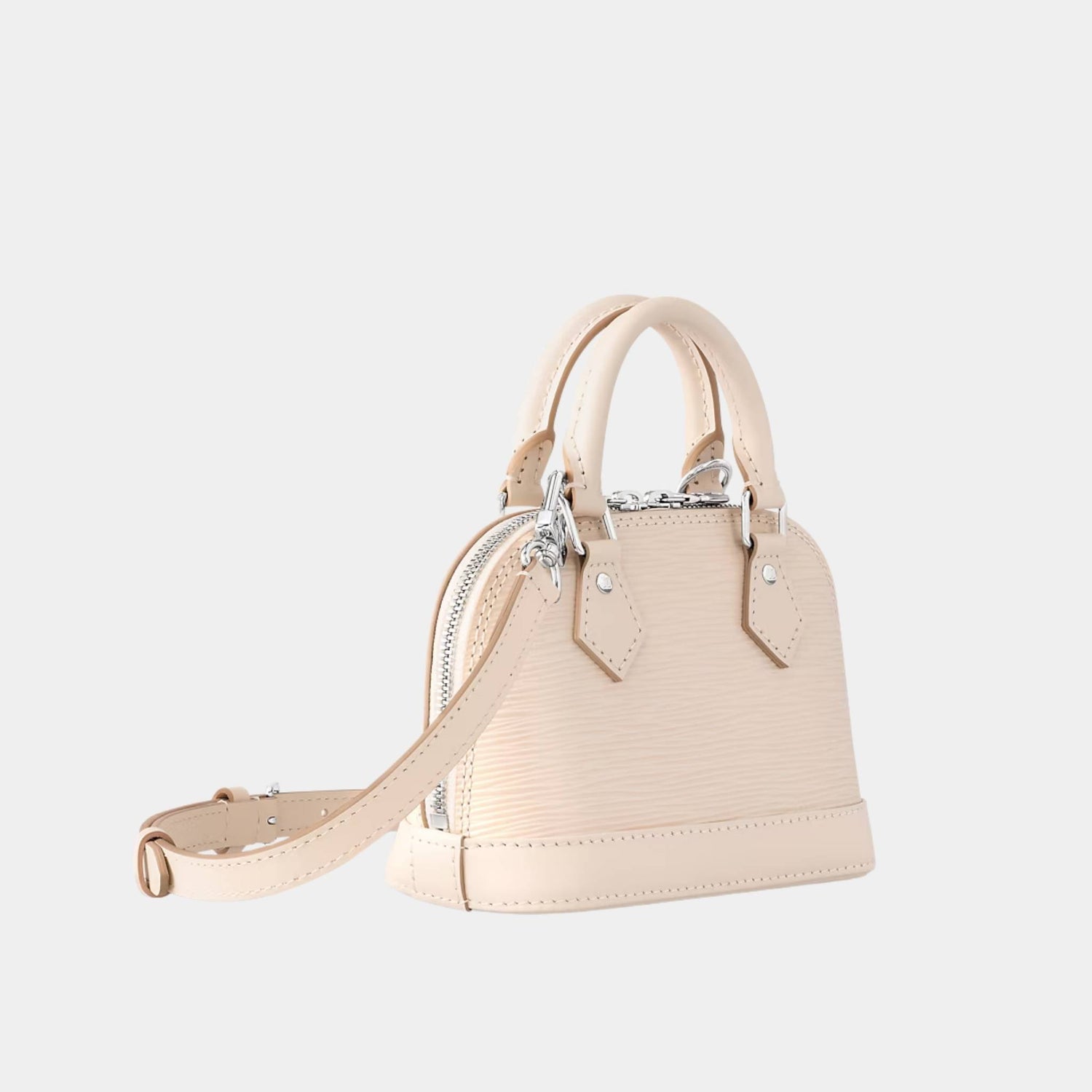 Louis Vuitton Nano Alma Handbag Epi Cowhide Leather, Quartz, Side