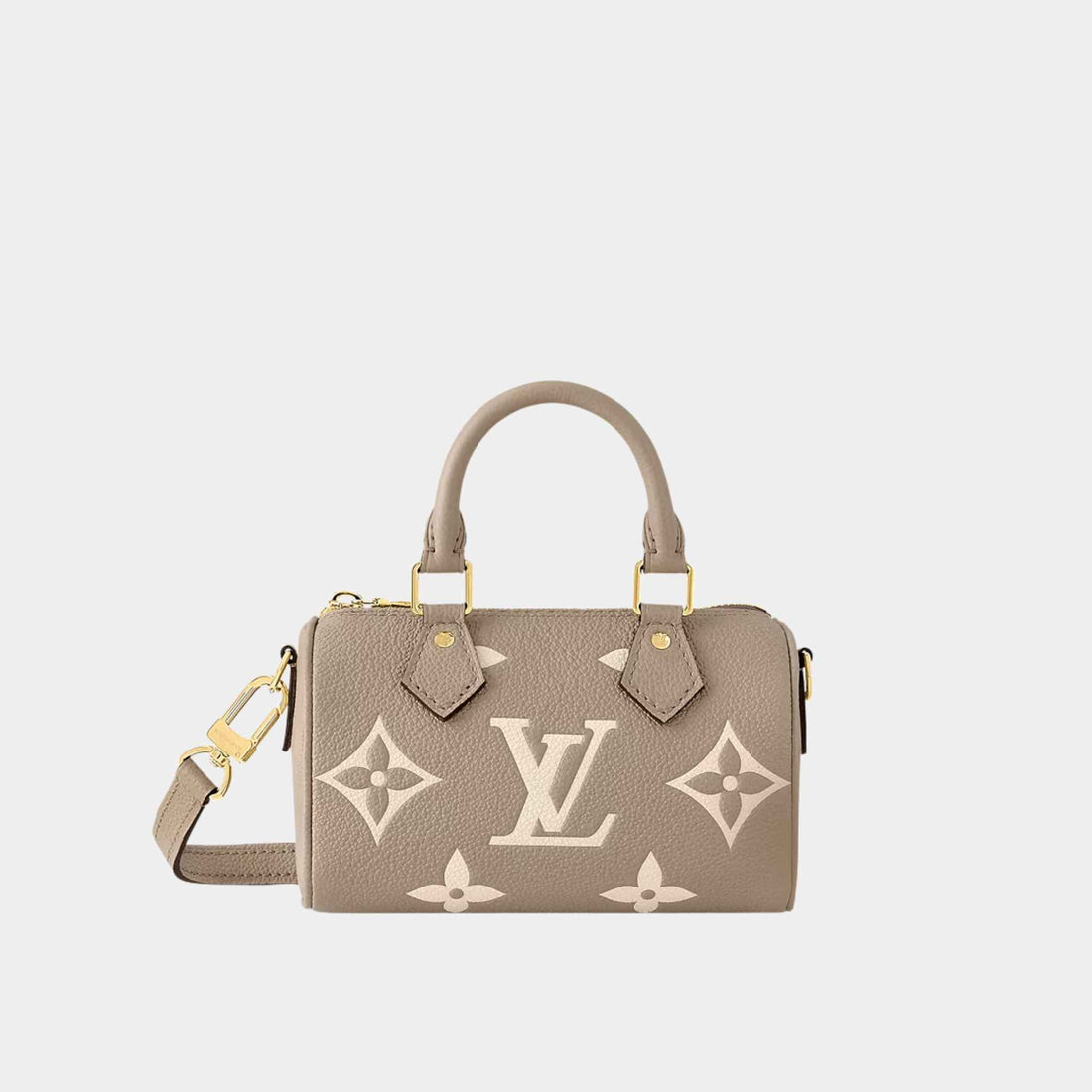 Louis Vuitton Nano Speedy Two-Tone Monogram Empreinte, Front