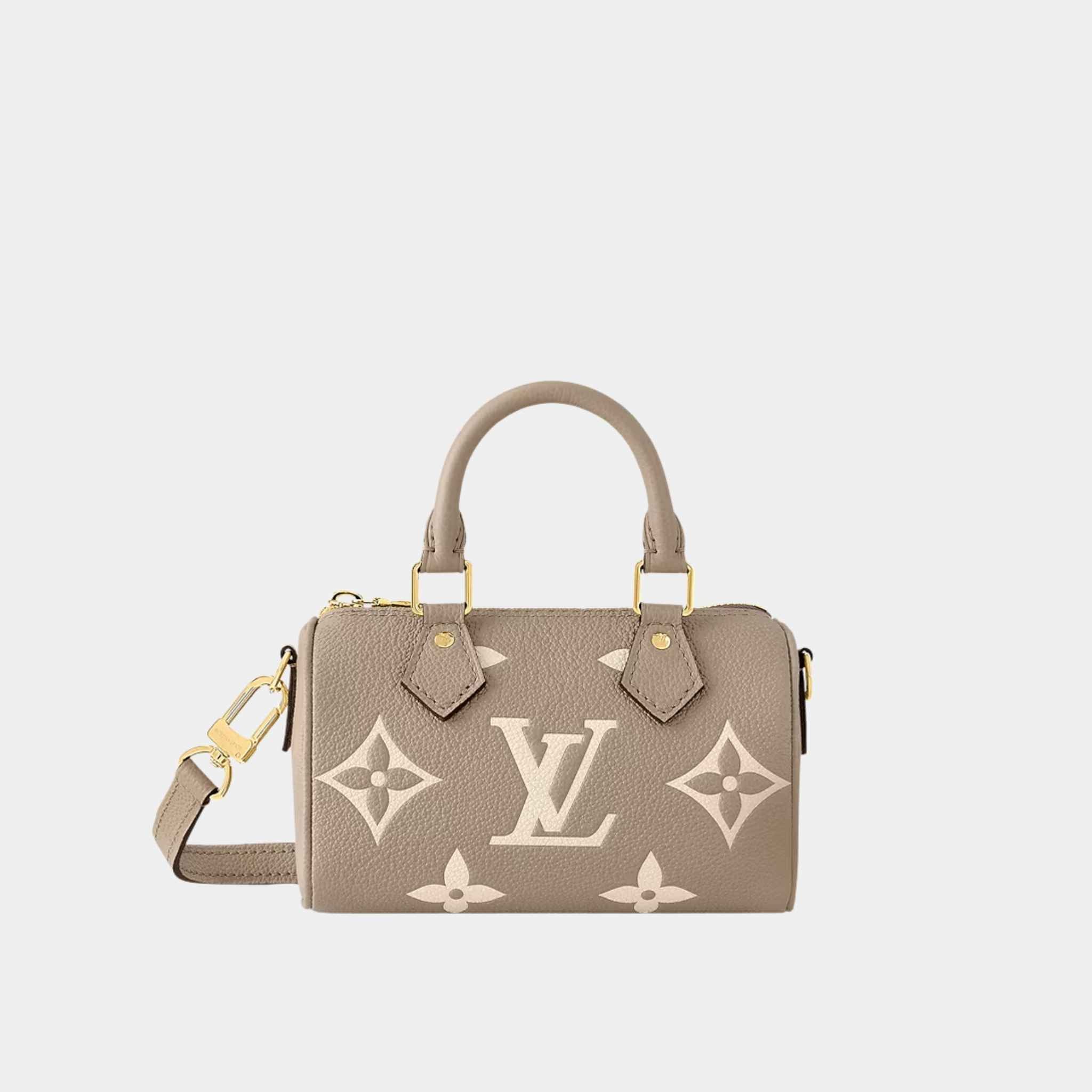 Louis Vuitton Nano Speedy Two-Tone Monogram Empreinte, Front