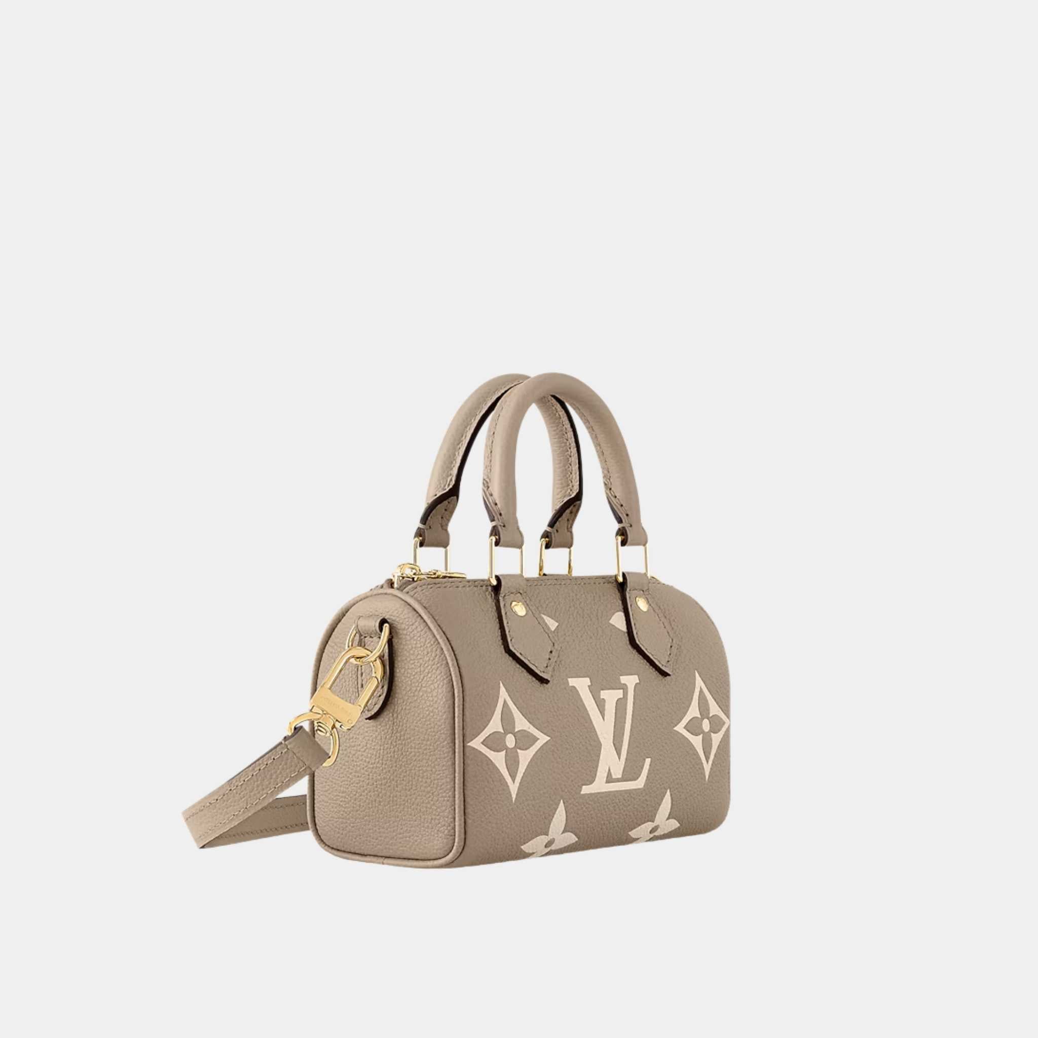 Louis Vuitton Nano Speedy Two-Tone Monogram Empreinte, Side