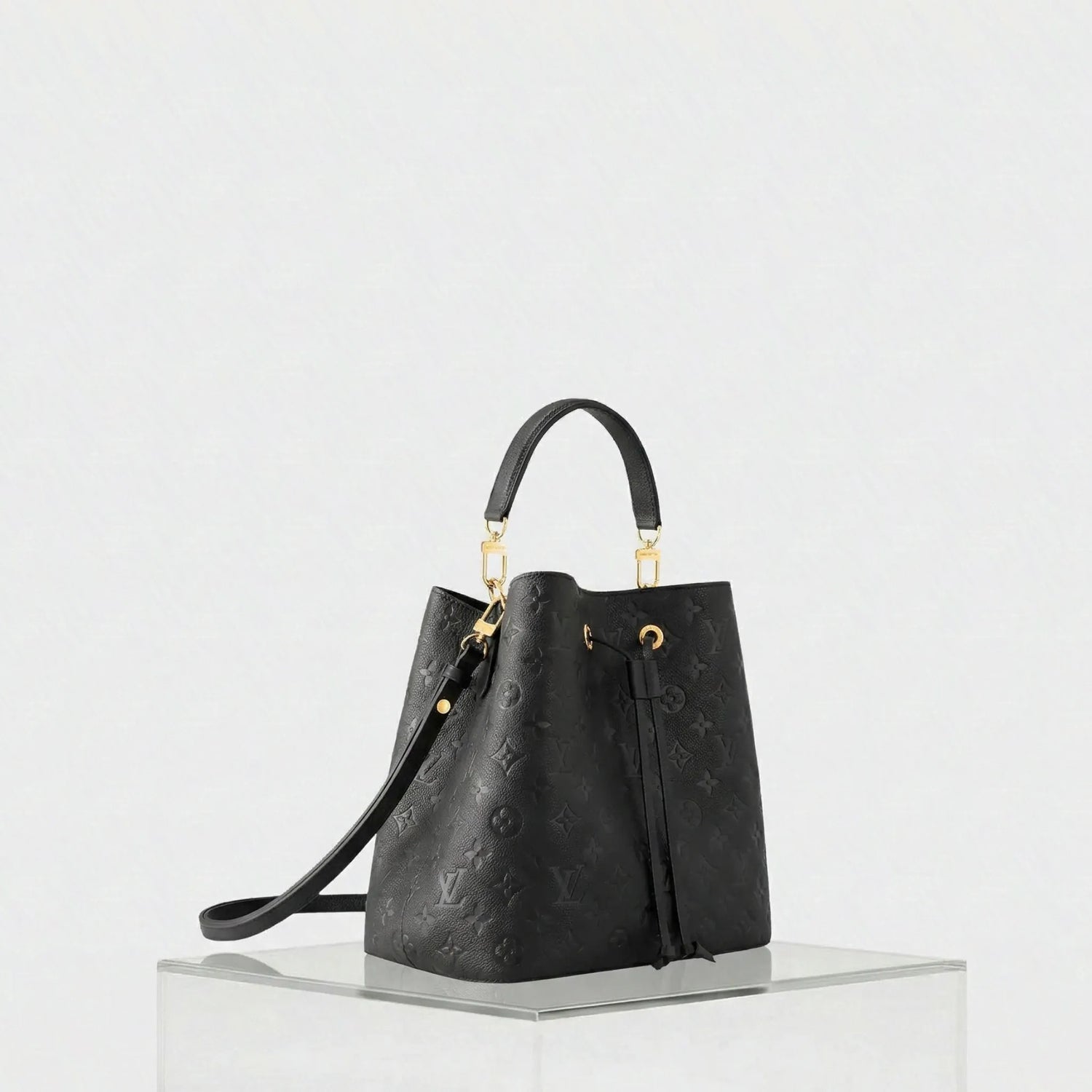 Louis Vuitton NéoNoé MM Monogram Empreinte Leather Handbag, Side