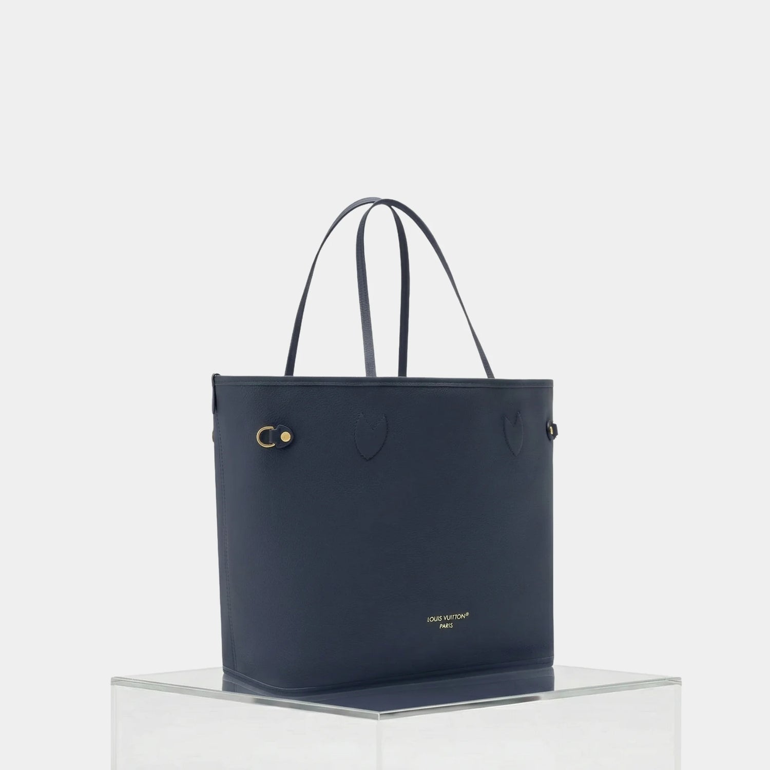 Louis Vuitton Neverfull Inside Out MM Handbag, Marine, Side