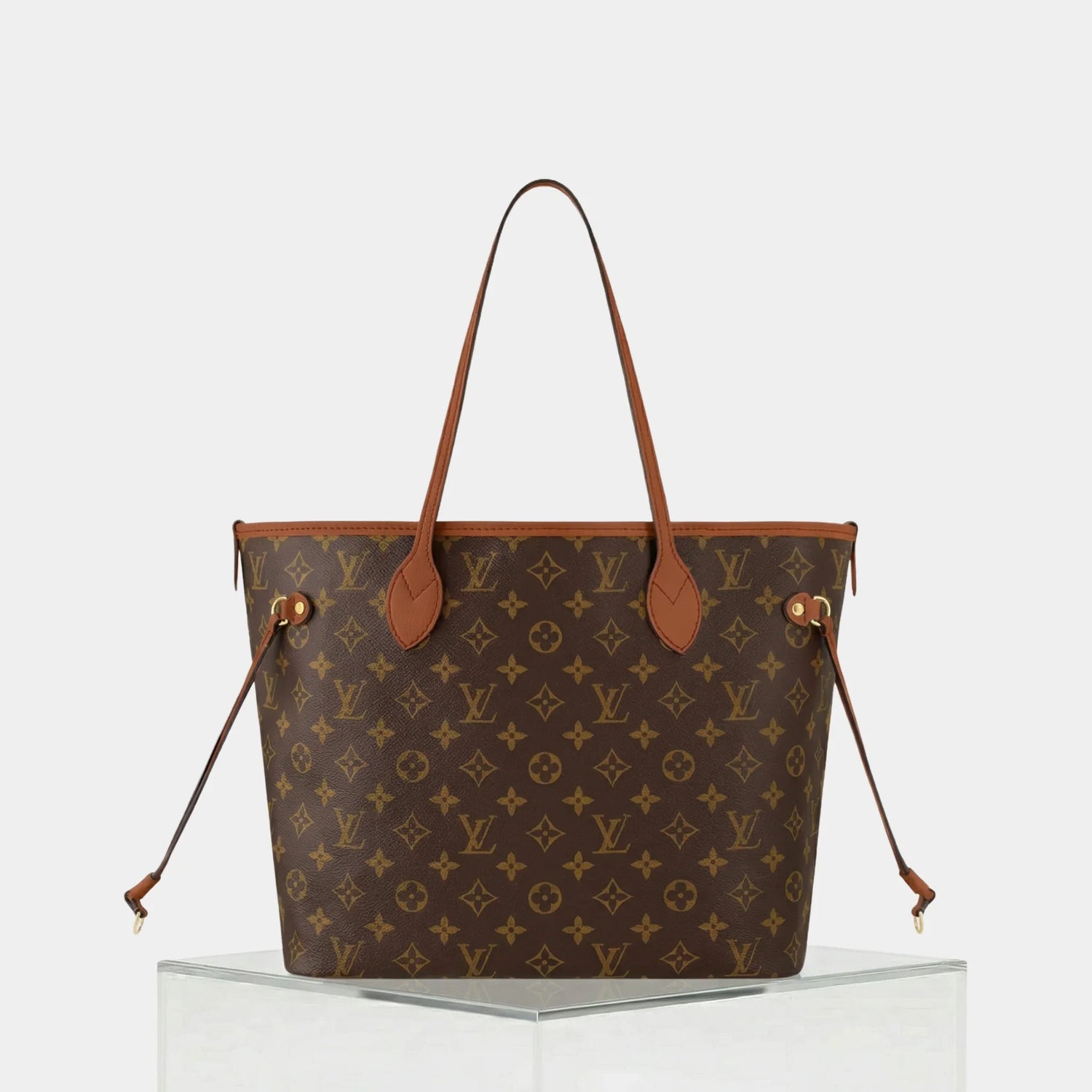 Louis Vuitton Neverfull Inside Out MM Handbag, Tan, Back
