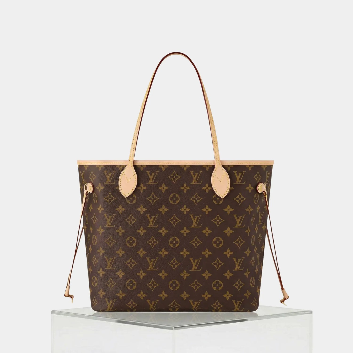 Louis Vuitton Neverfull MM Monogram Canvas, Beige, Back