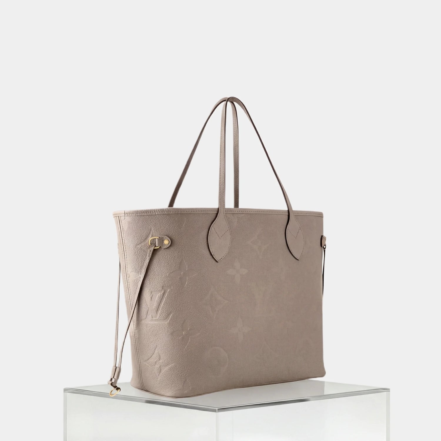 Louis Vuitton Neverfull MM Tote Bag Monogram Empreinte, Tourtelle, Side