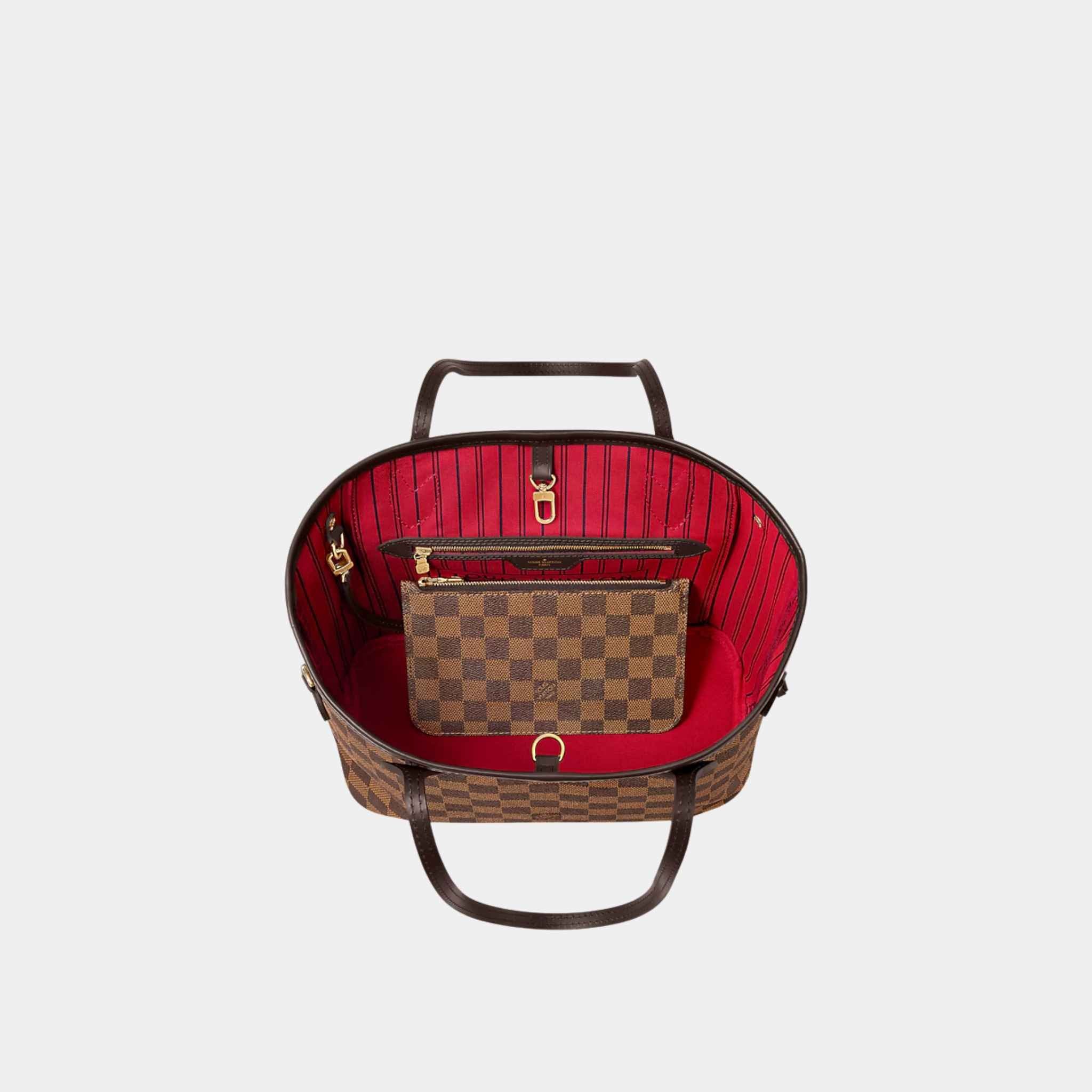 Louis Vuitton Neverfull PM Tote In Damier Ebene, Top