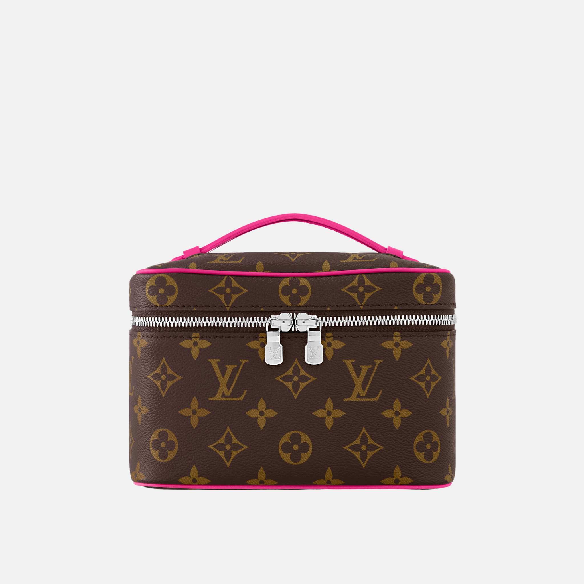 Louis Vuitton Nice Mini Handbag Monogram Canvas, Pondichery Pink, Front