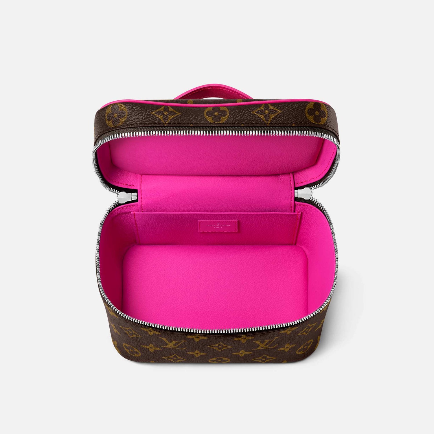 Louis Vuitton Nice Mini Handbag Monogram Canvas, Pondichery Pink, Open