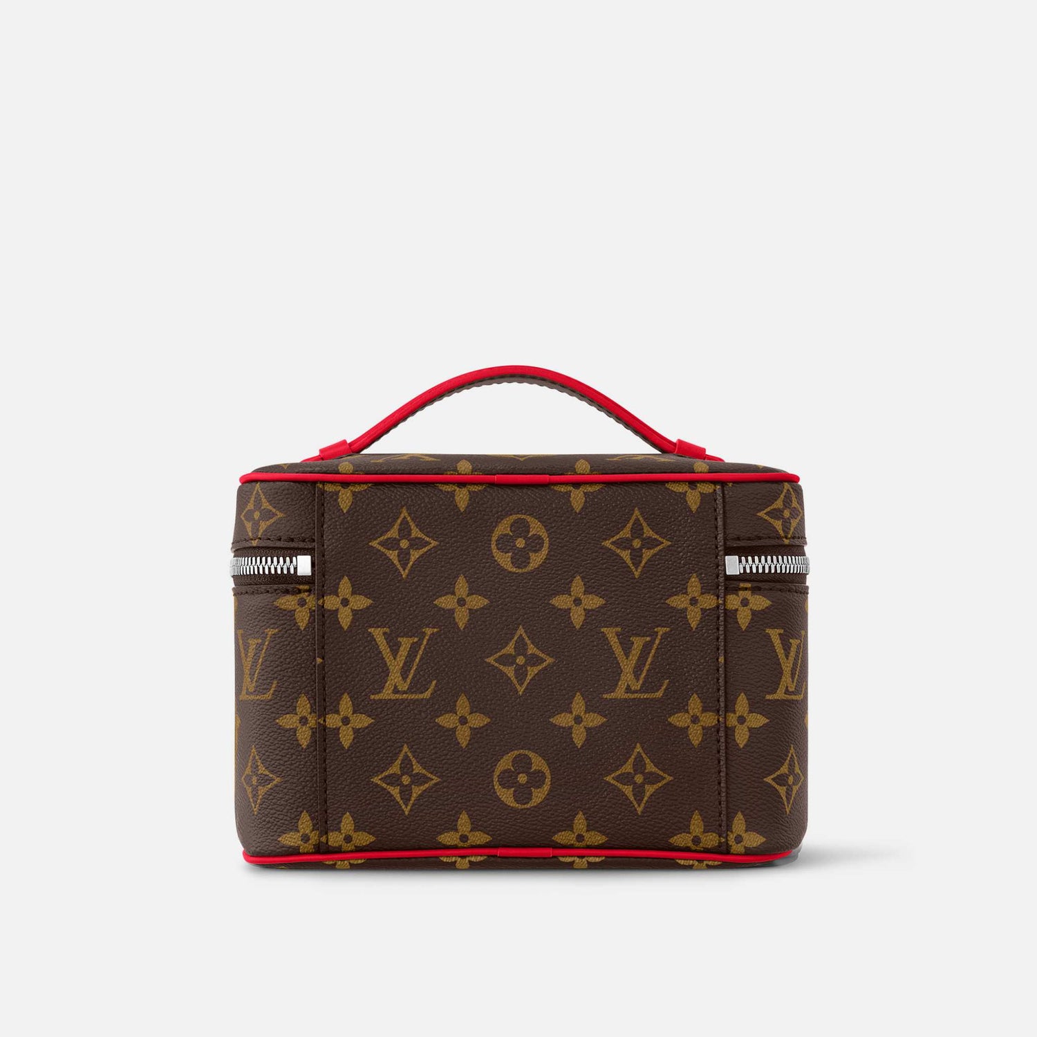 Louis Vuitton Nice Mini Handbag Monogram Canvas, Red, Back