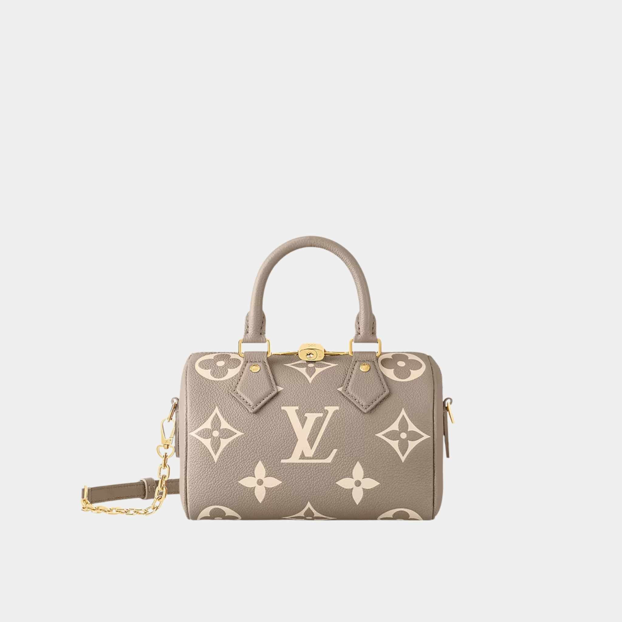 Louis Vuitton Speedy Bandouliere 20 Bicolour Monogram Empreinte, Front