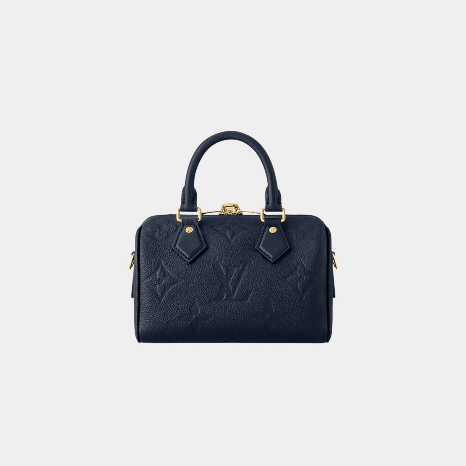 Louis Vuitton Speedy Bandouliere 20 Bag In Monogram Empreinte Leather, Navy, Back