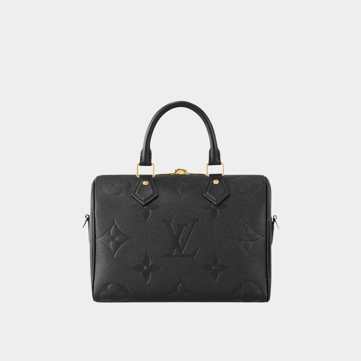 Louis Vuitton Speedy Bandouliere 25 Bag Monogram Empreinte, Black, Back