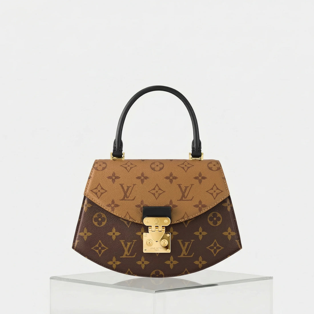 Louis Vuitton Tilsitt Handbag Monogram and Monogram Reverse Canvas, Front
