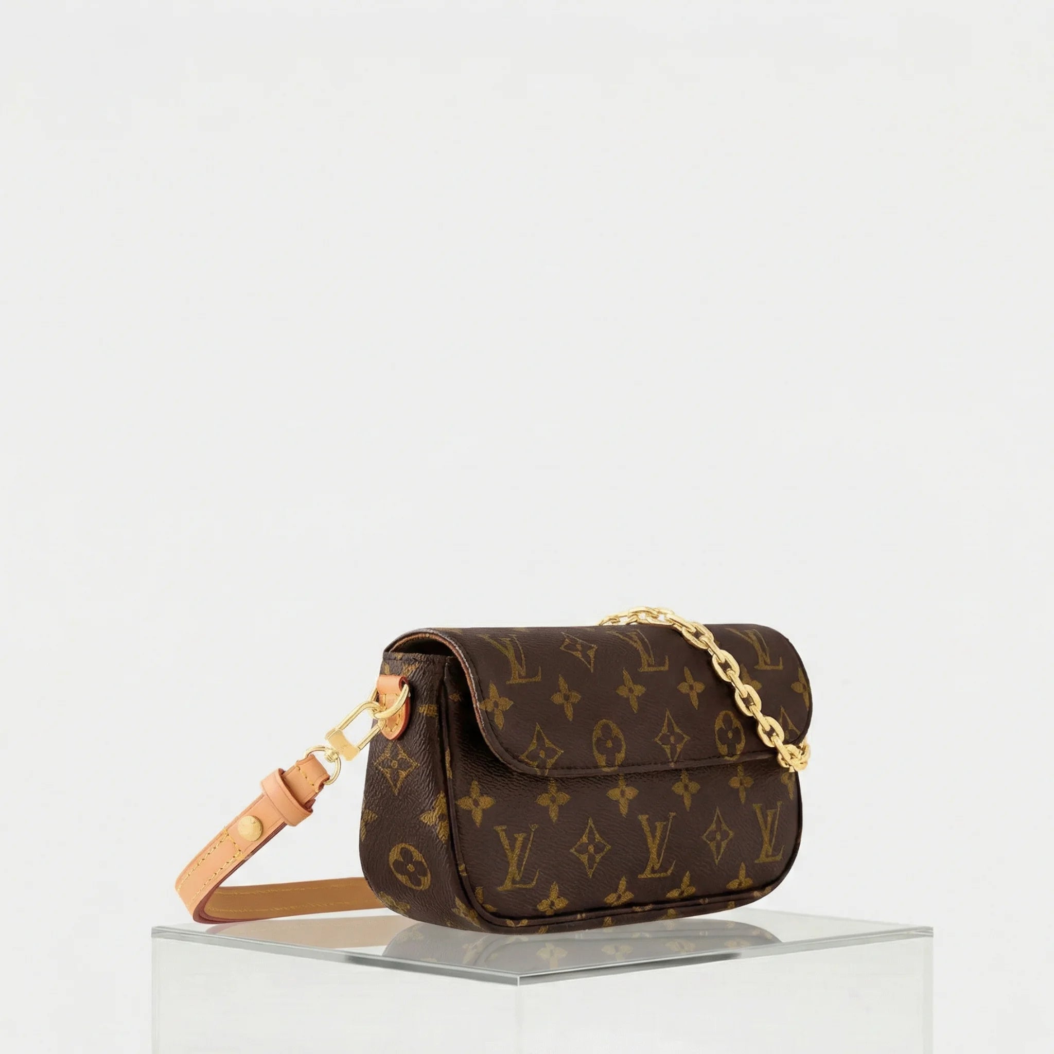Louis Vuitton Wallet On Chain Ivy Handbag Monogram Canvas, Side
