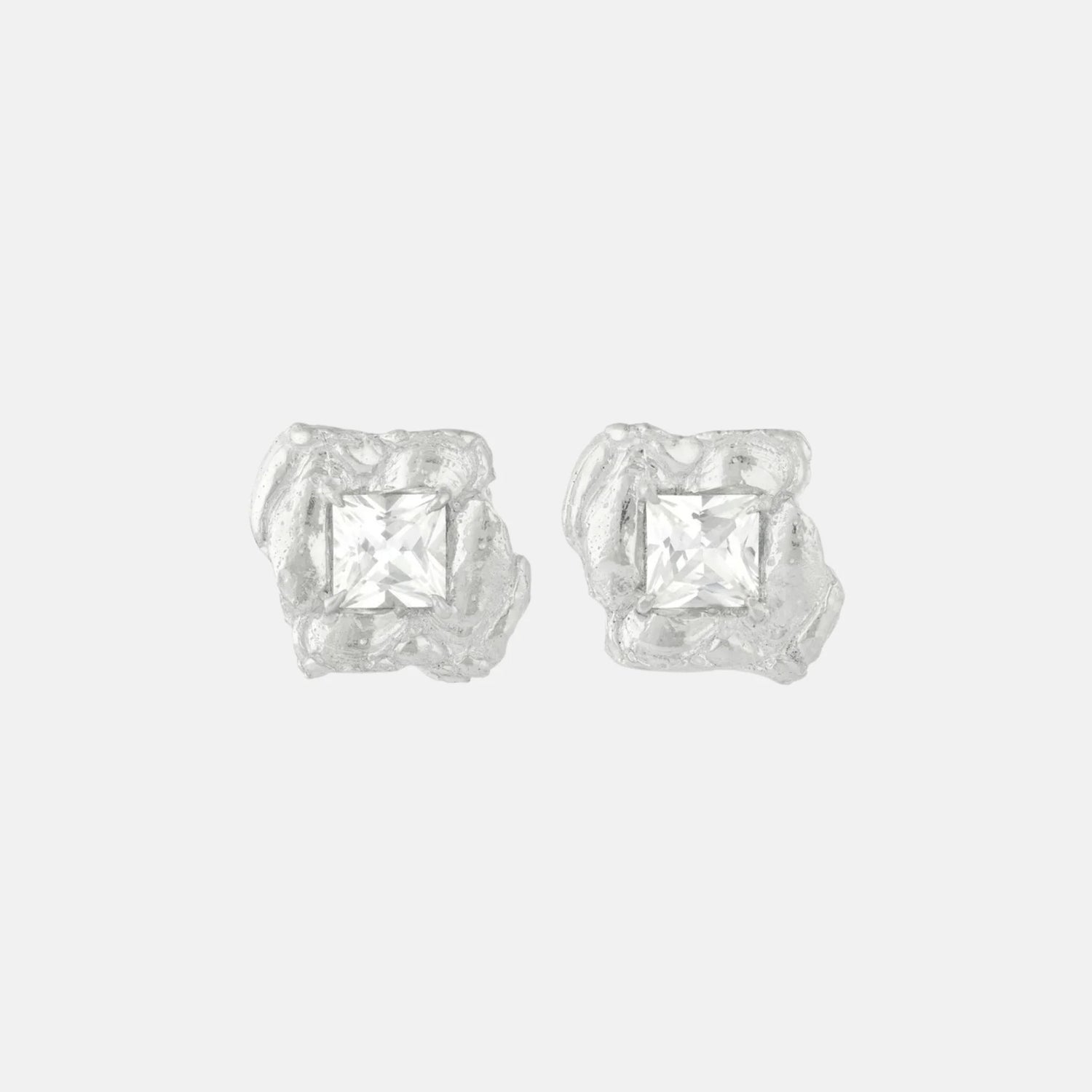 Loveness Lee Jaqi Argenti Recycled Silver Earrings, Front