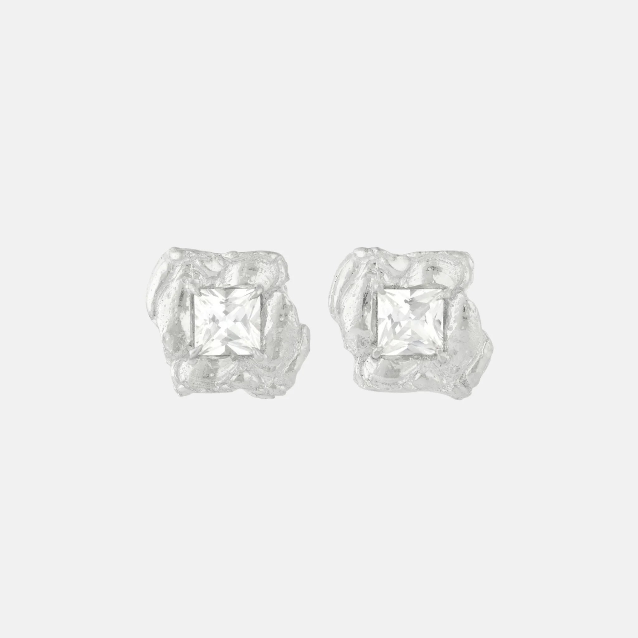 Loveness Lee Jaqi Argenti Recycled Silver Earrings, Front